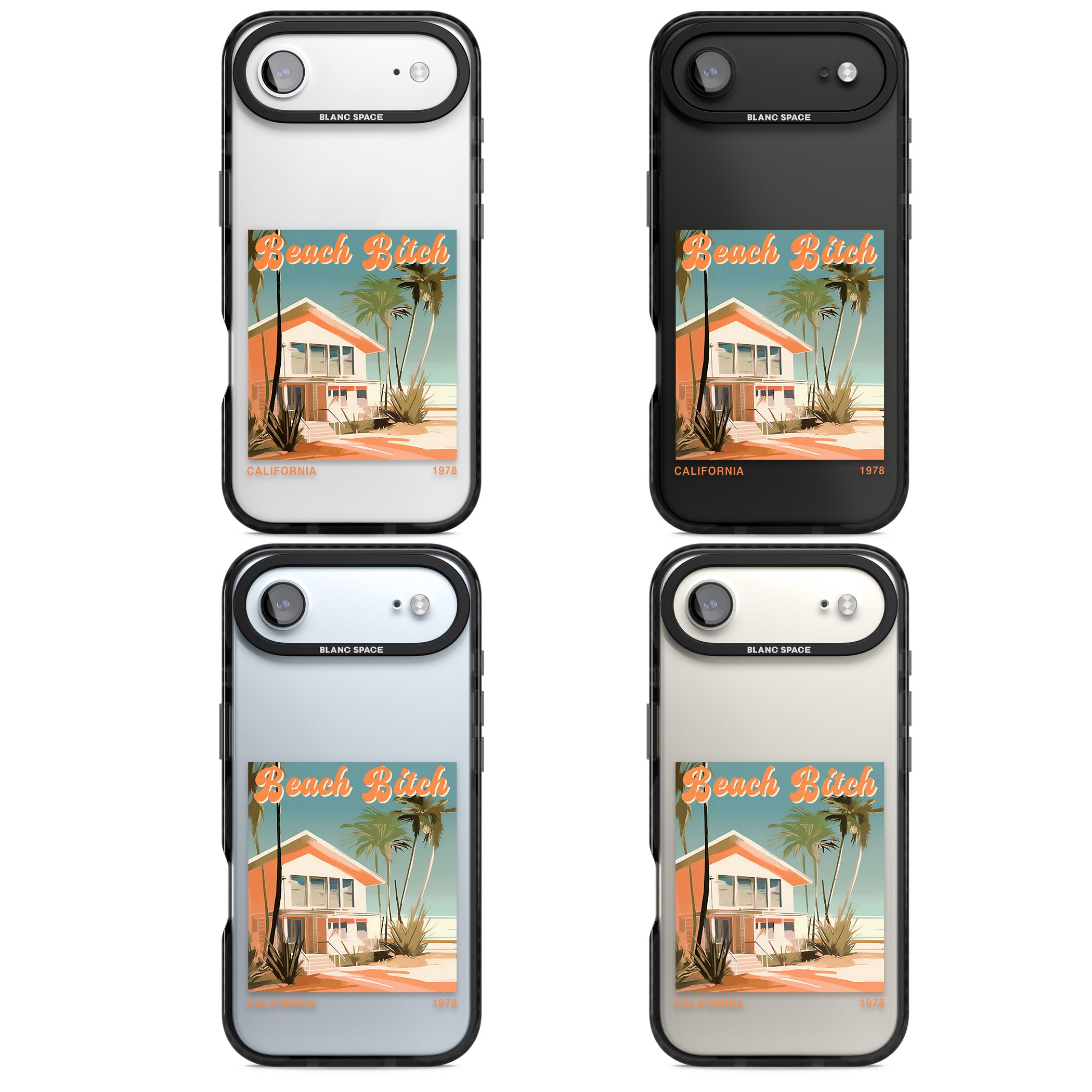 Beach B*tch iPhone 17 Air Impact Black Phone Case APT Impact Protection