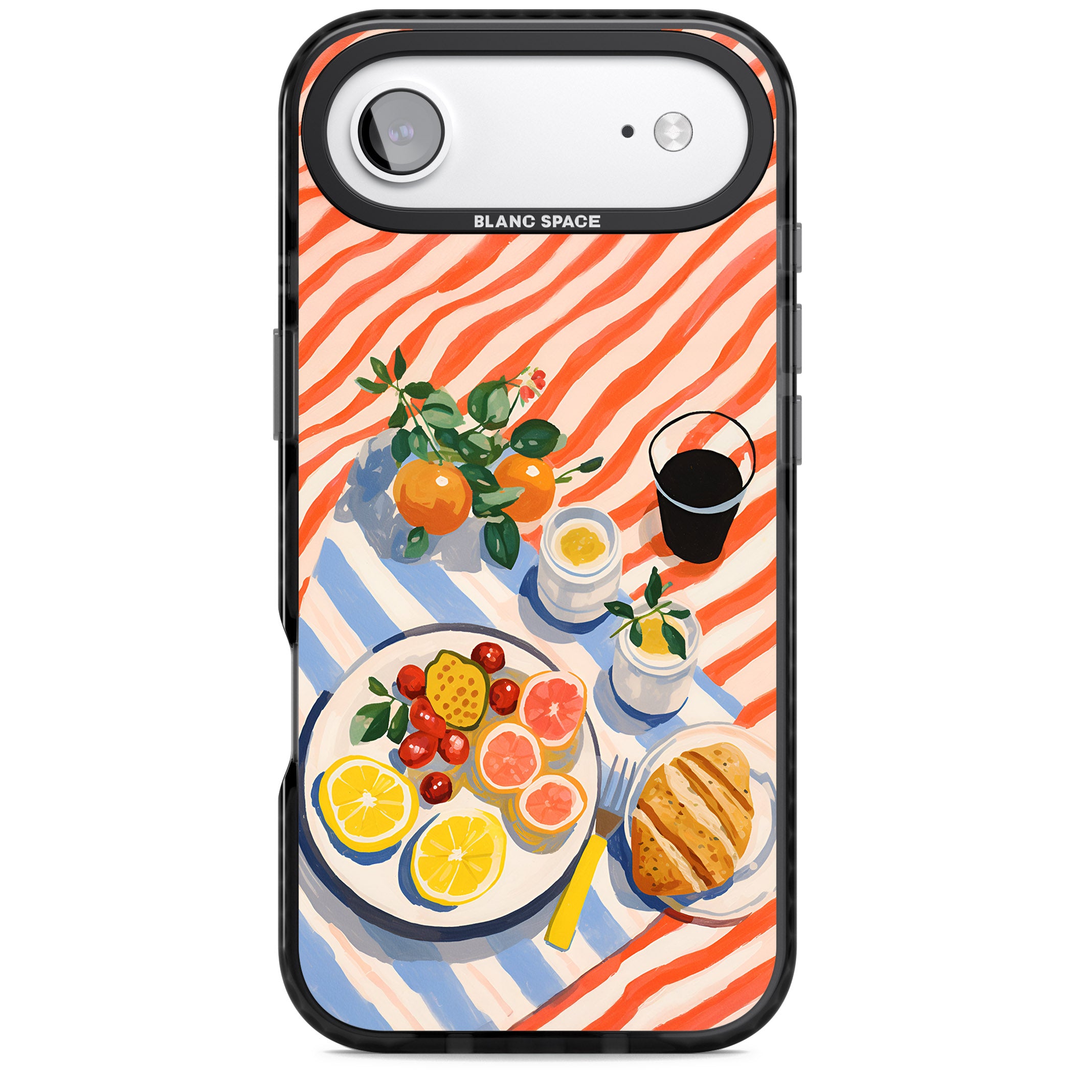 Citrus Picnic iPhone 17 Air Impact Black Phone Case