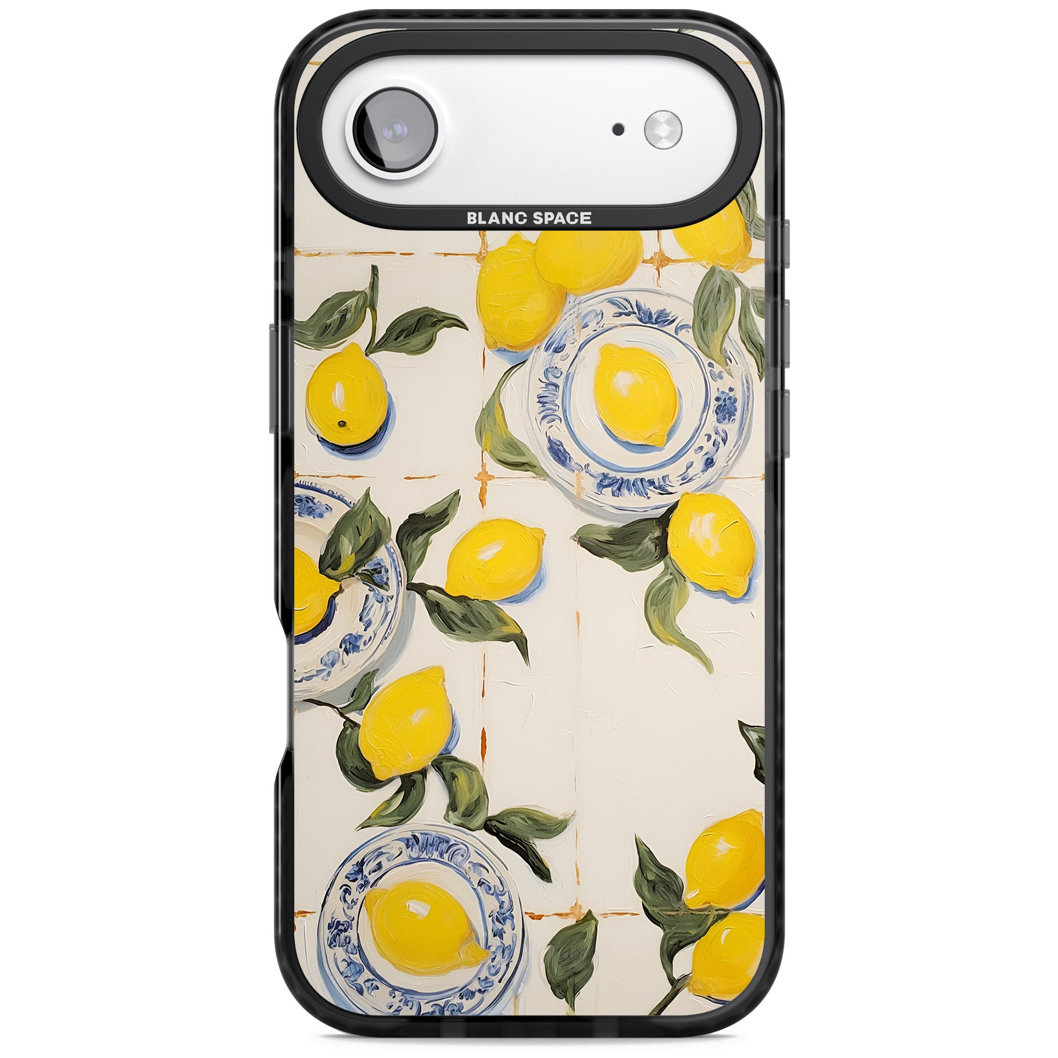 Lemons & Porcelain iPhone 17 Air Impact Black Phone Case