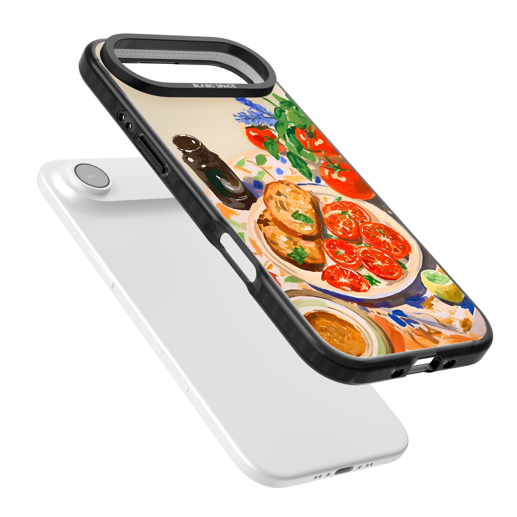 Bruschetta & Tomatoes iPhone 17 Air Impact Black Phone Case Colours