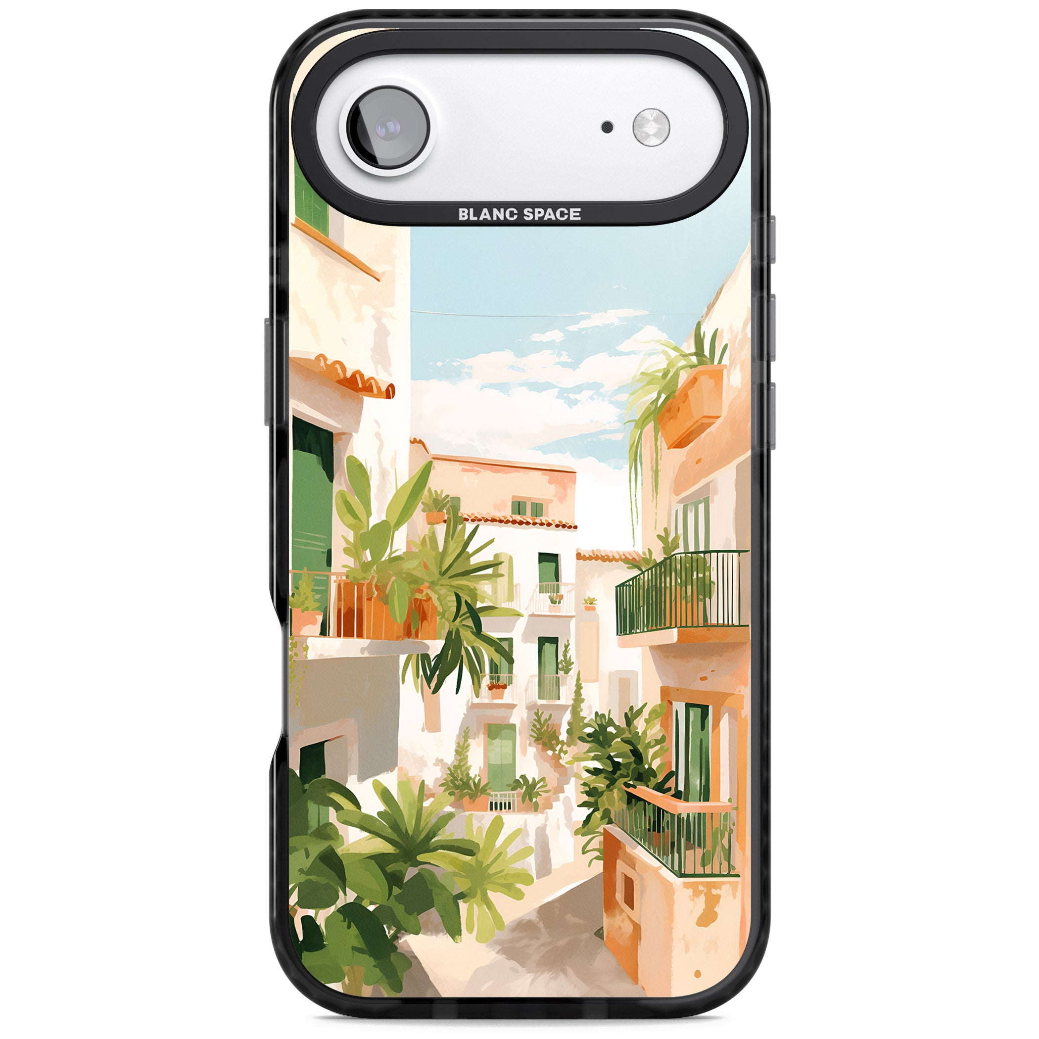 Tuscan Balconies iPhone 17 Air Impact Black Phone Case