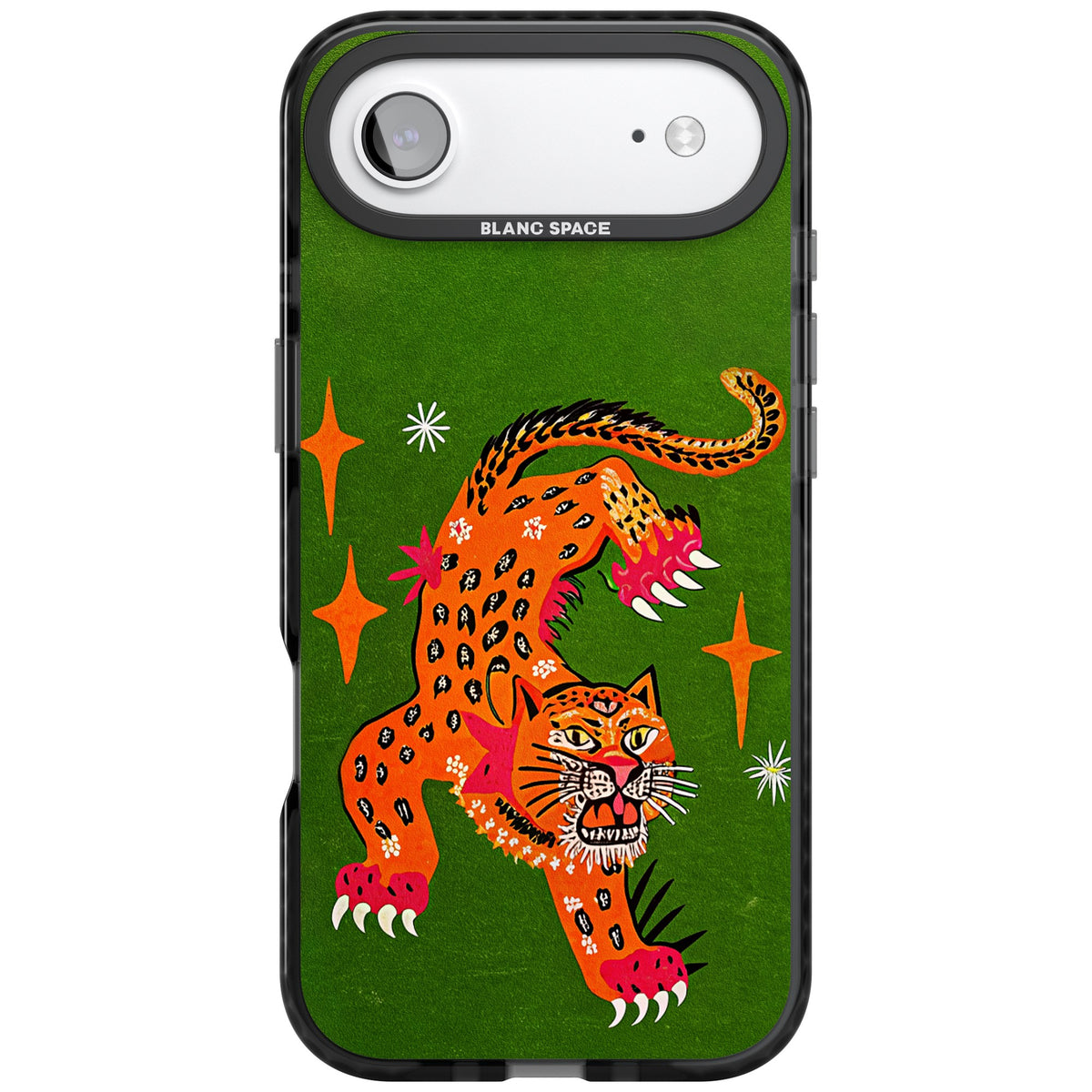 Fierce Jaguar iPhone Air Impact Black Phone Case front