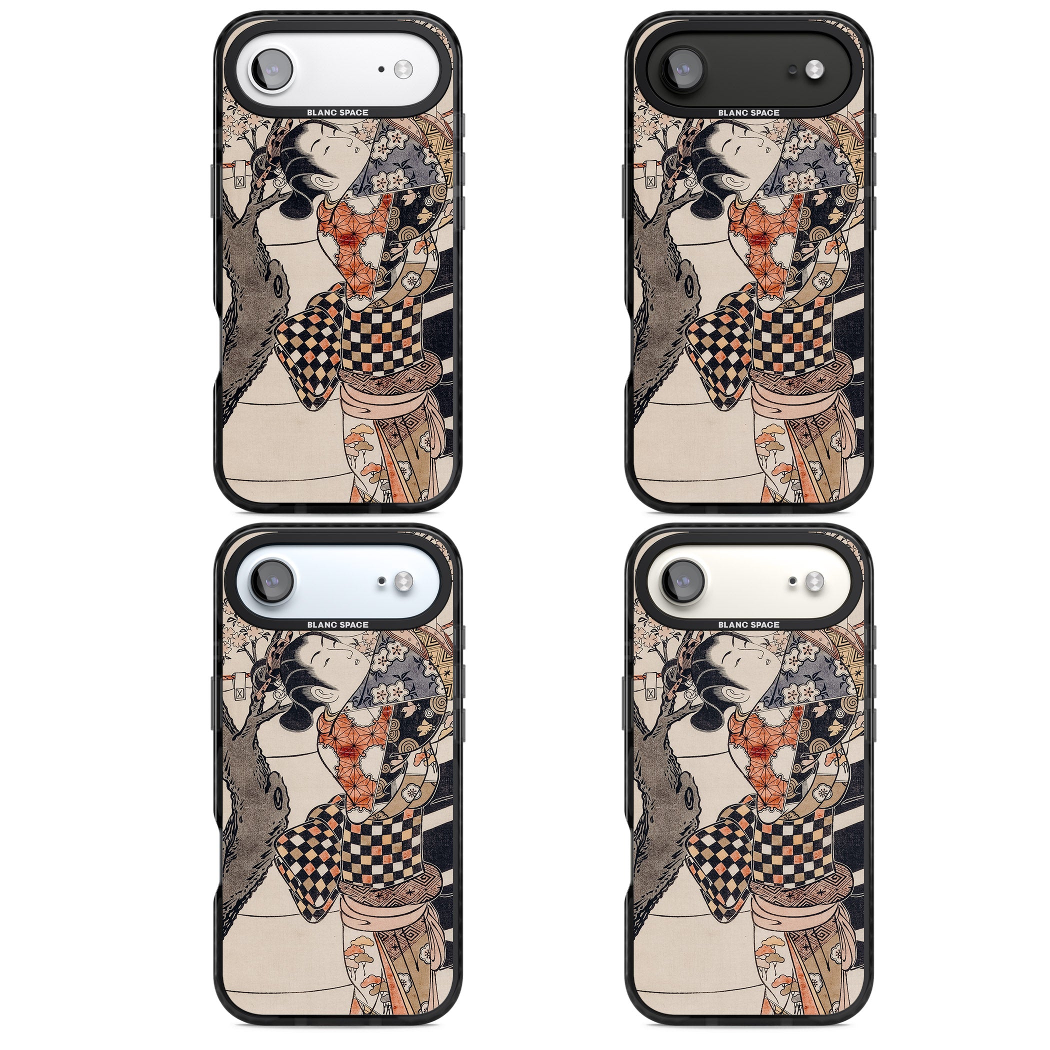 Vintage Japan iPhone 17 Air Impact Black Phone Case APT Impact Protection