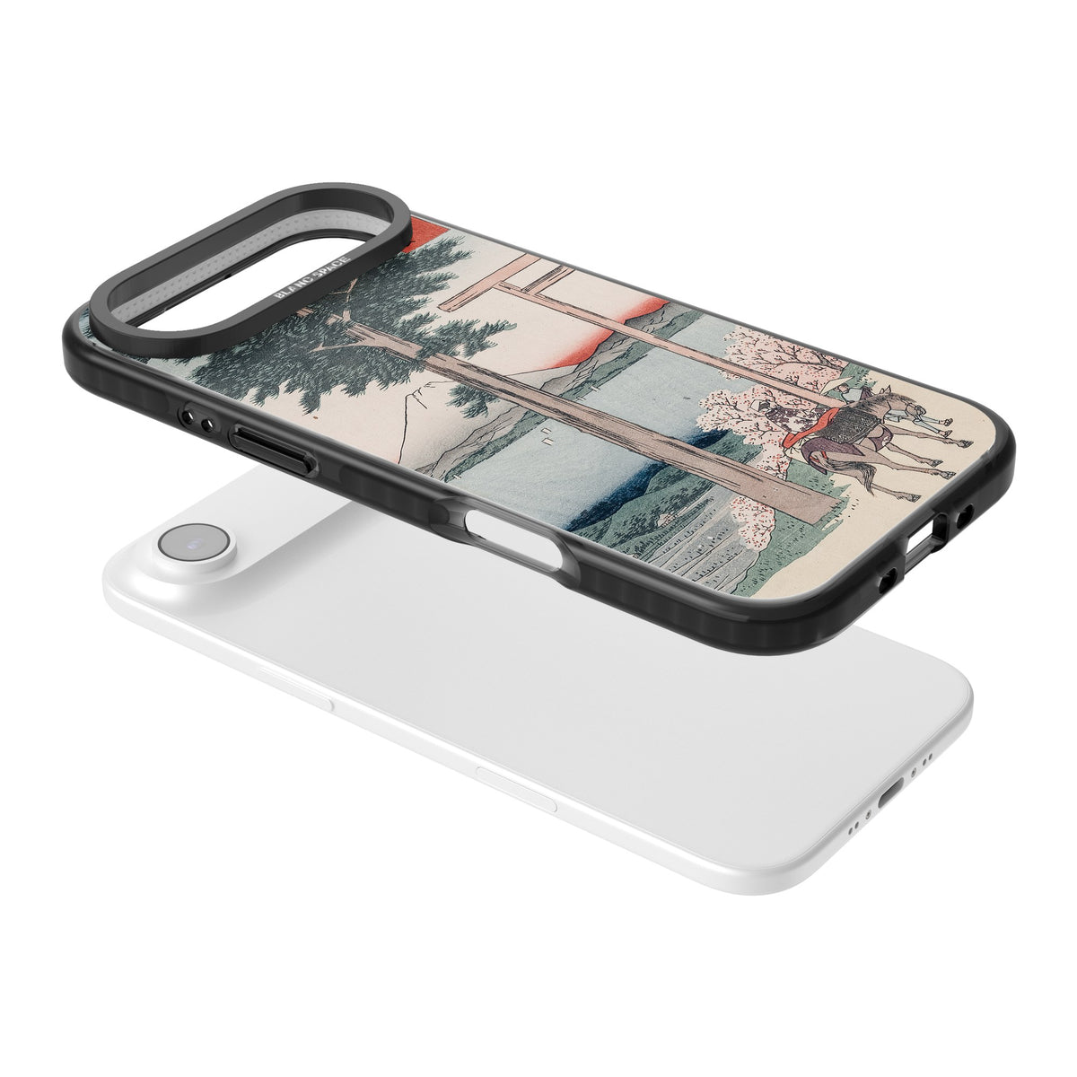 Gates To Mt. Fuji iPhone Air Impact Black Phone Case angled