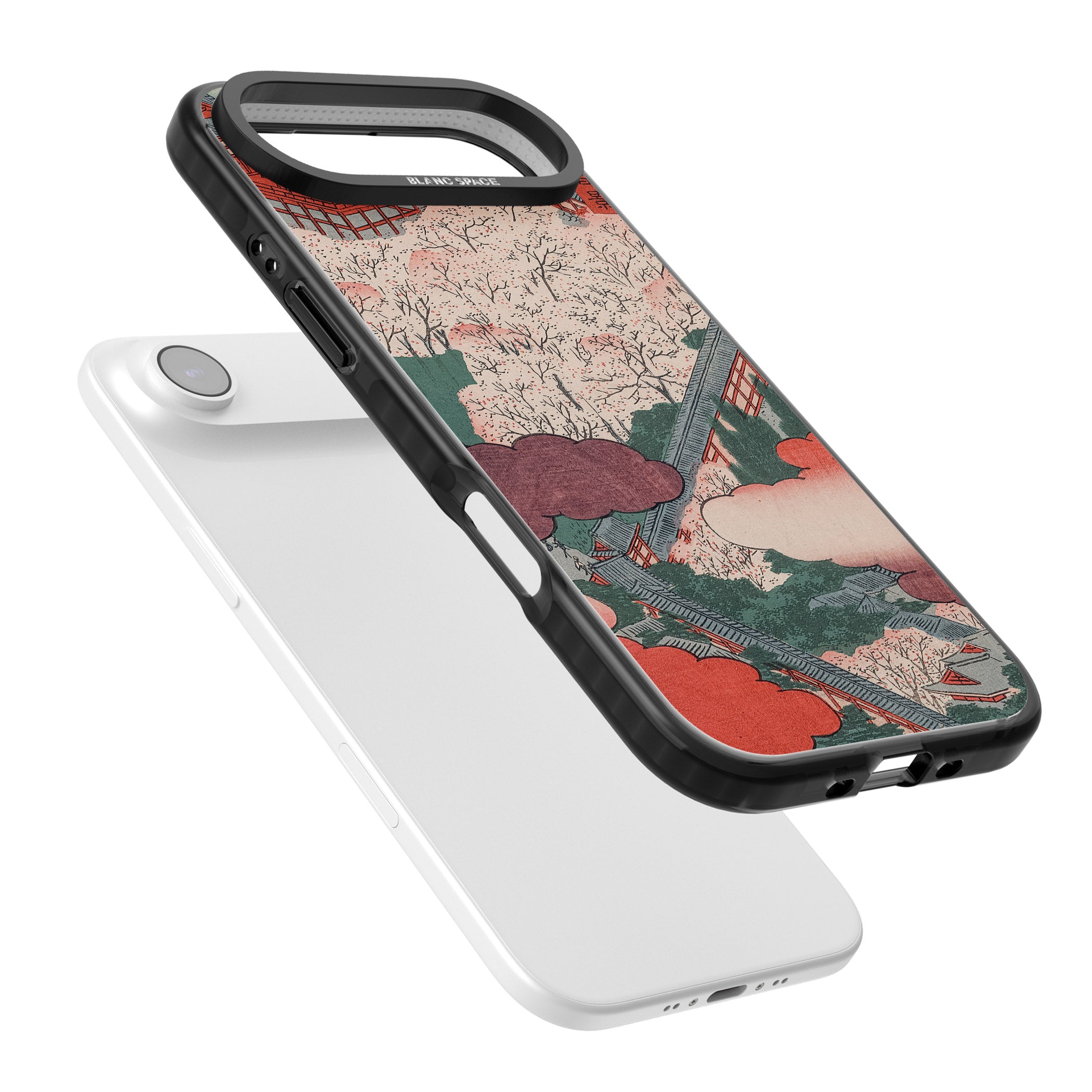 Vintage Japanese Illustrations Japanese City iPhone 17 Air Impact Black Phone Case Colours