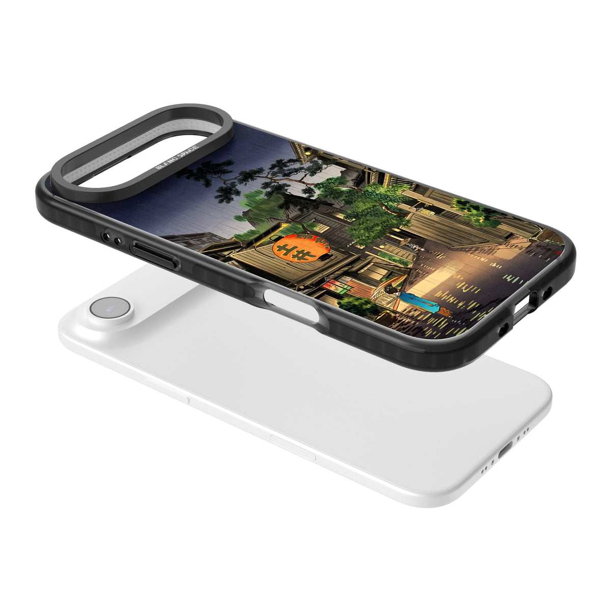 Evening In Ushigome iPhone Air Impact Black Phone Case angled