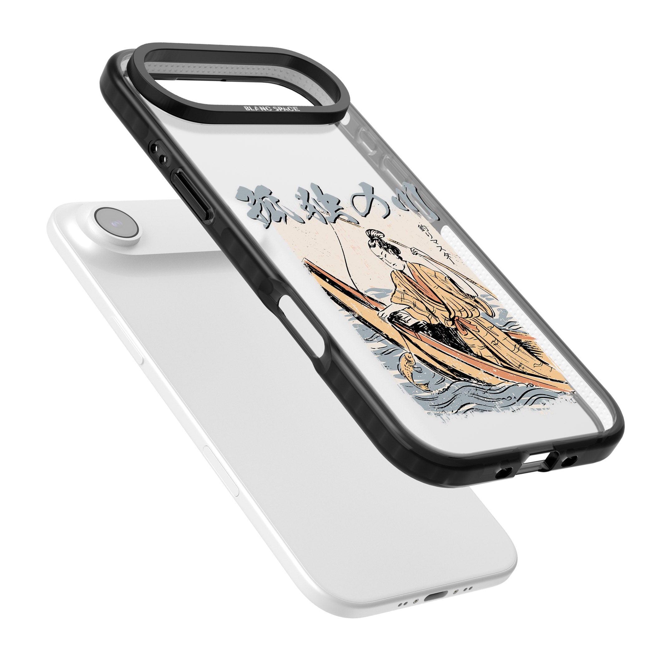 Japanese River iPhone 17 Air Impact Black Phone Case Colours