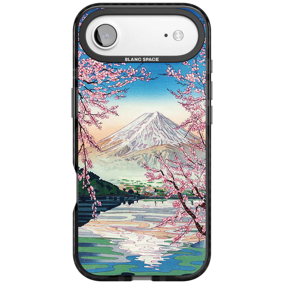 Mt Fuji From Lake Kawaguchi iPhone Air Impact Black Phone Case front