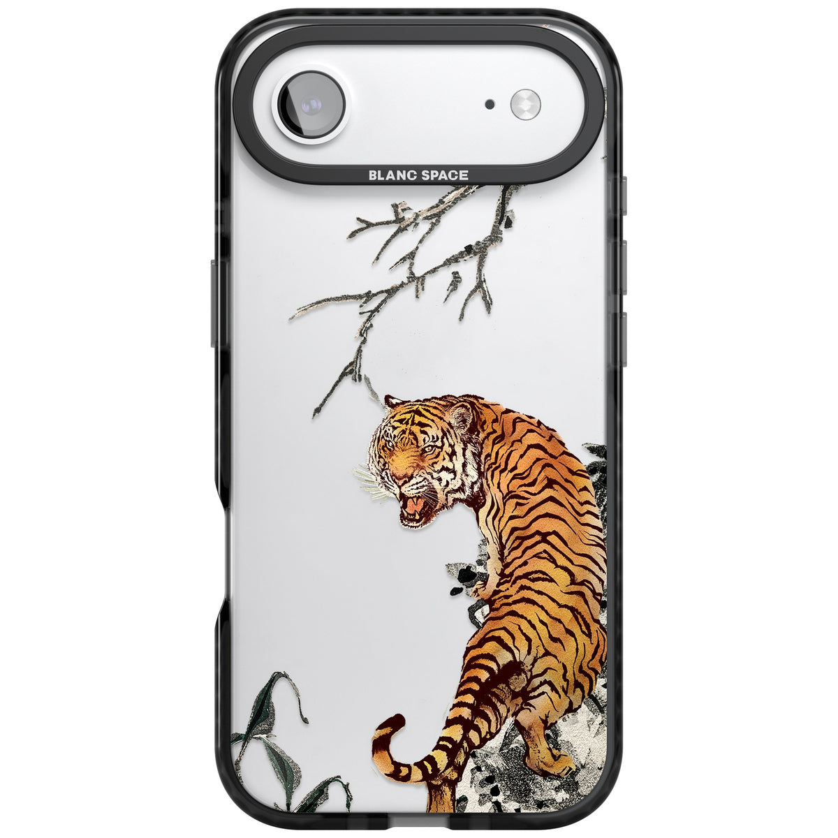 Roaring Tiger iPhone Air Impact Black Phone Case front