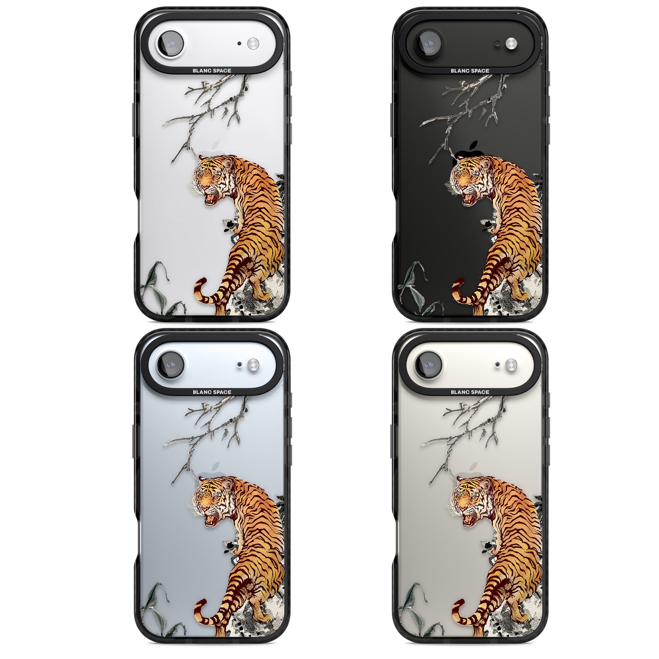 Roaring Tiger iPhone 17 Air Impact Black Phone Case APT Impact Protection