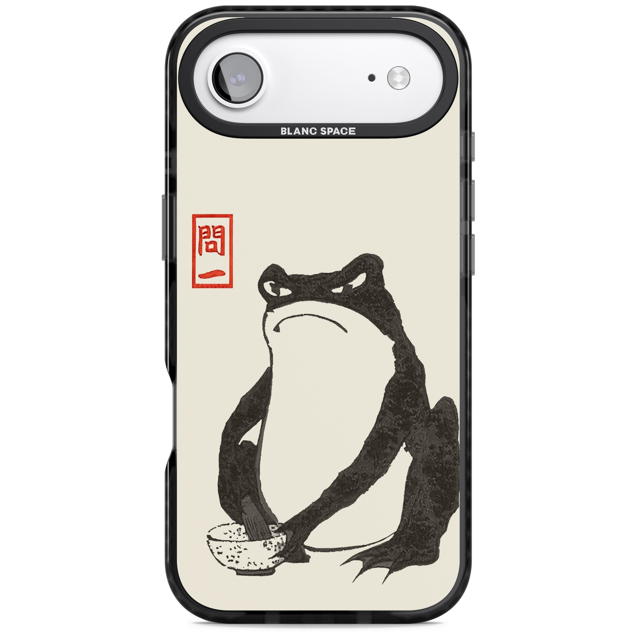 Matsumoto Hoji Grumpy Toad iPhone 17 Air Impact Black Phone Case
