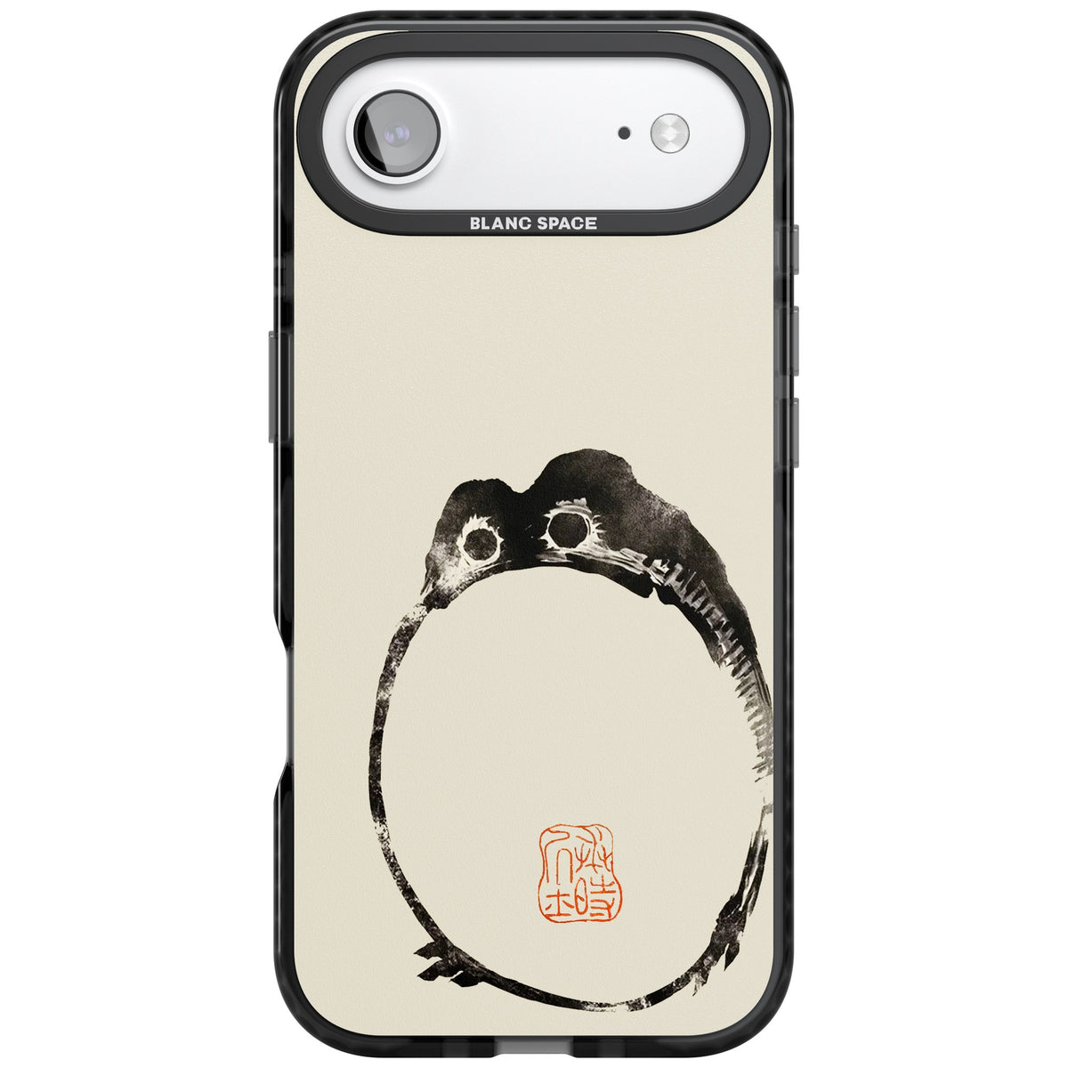 Matsumoto Hoji Round Frog iPhone Air Impact Black Phone Case front