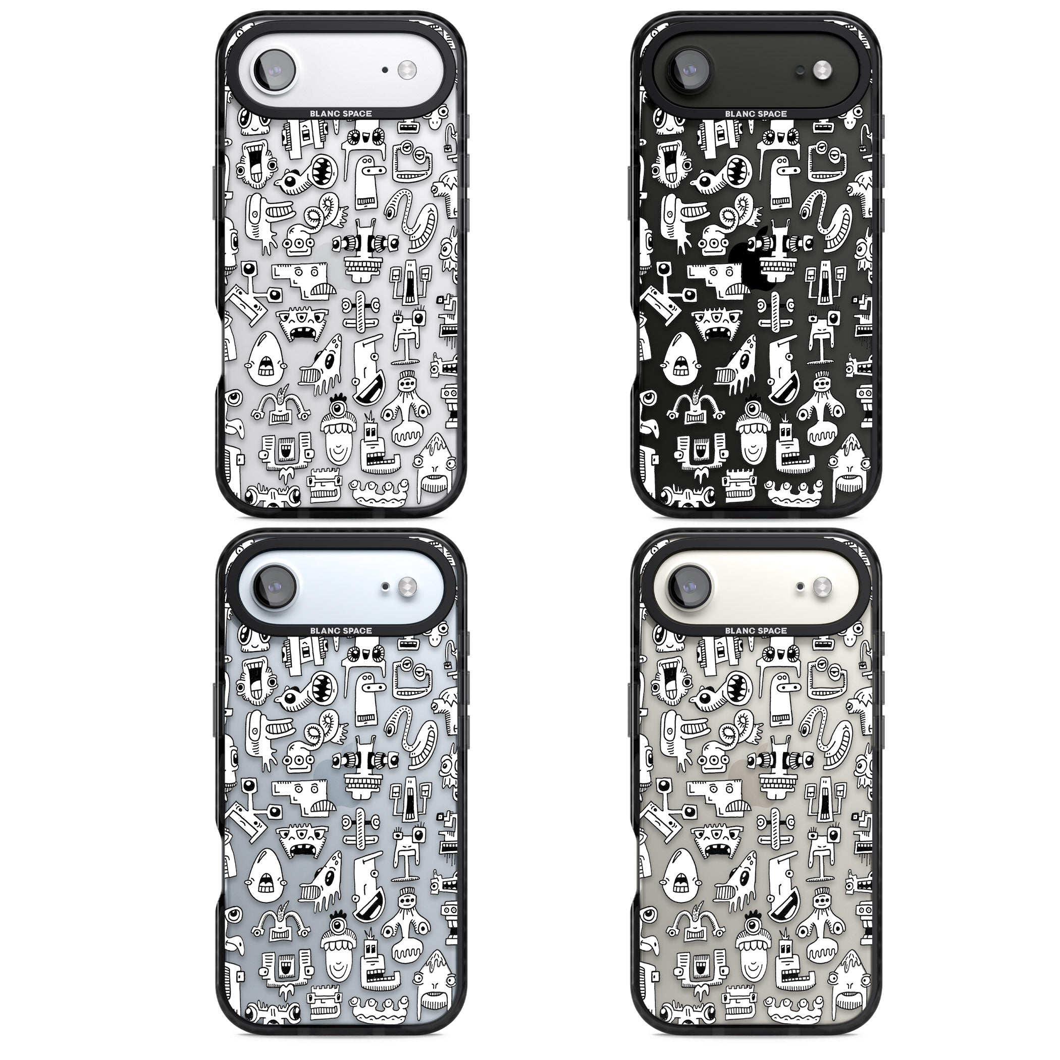 Weird Friends iPhone 17 Air Impact Black Phone Case APT Impact Protection