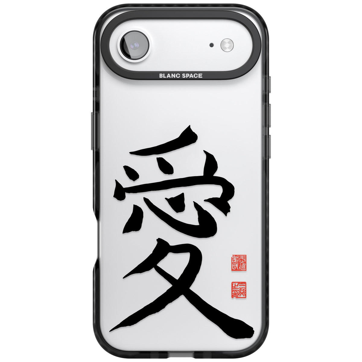 Japanese Kanji - Love iPhone Air Impact Black Phone Case front