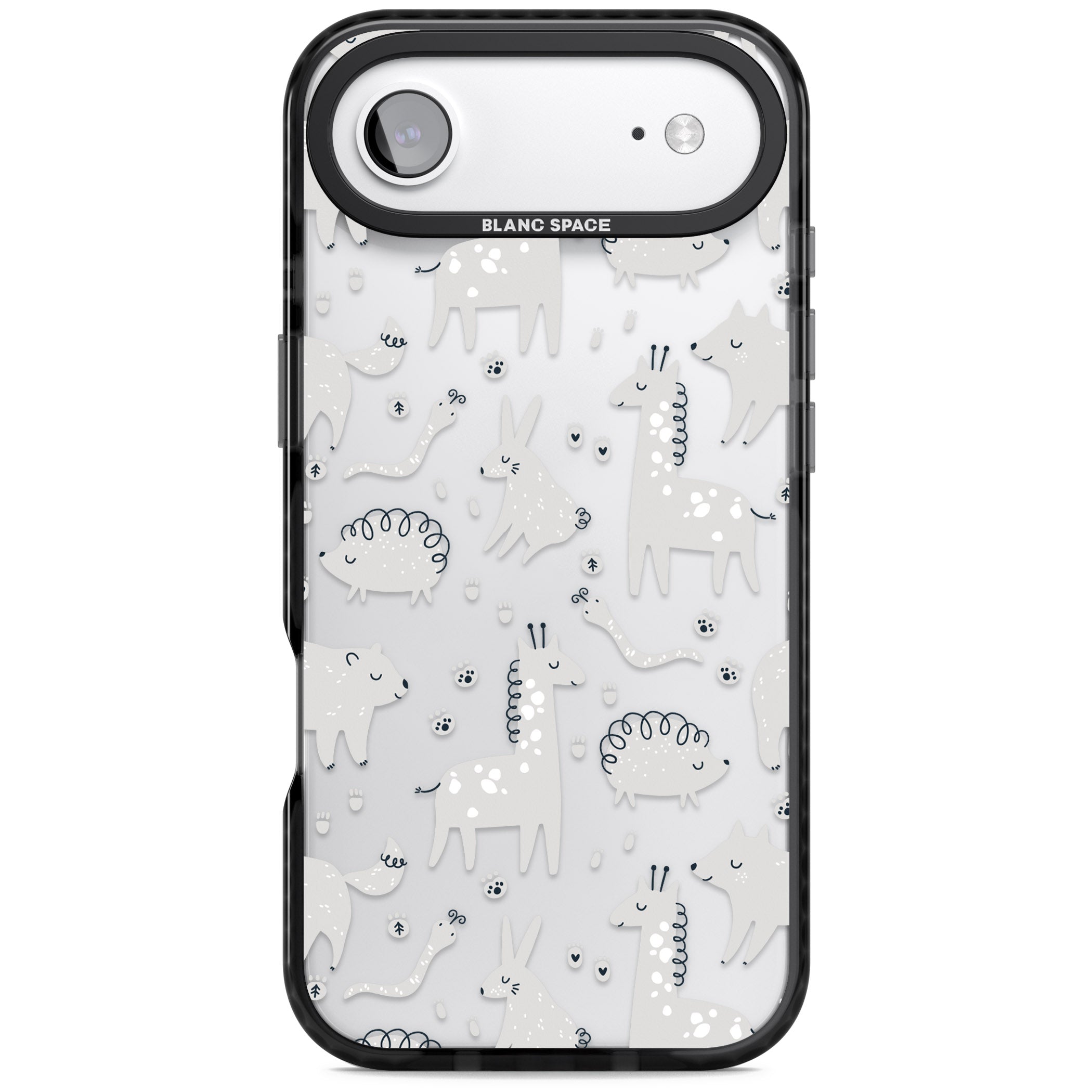 Monochrome Animal Party iPhone 17 Air Impact Black Phone Case