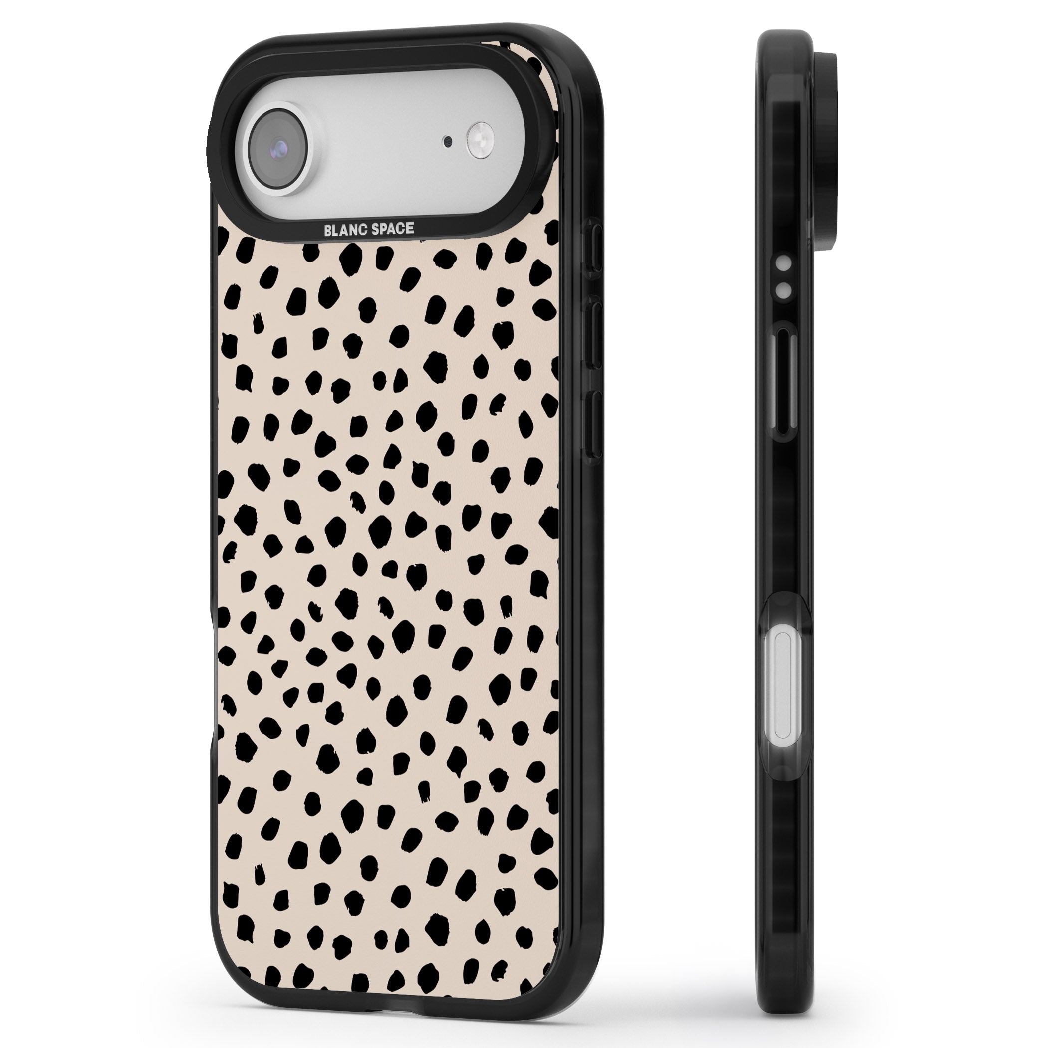 Almond Latte iPhone 17 Air Impact Black Phone Case Side Profile