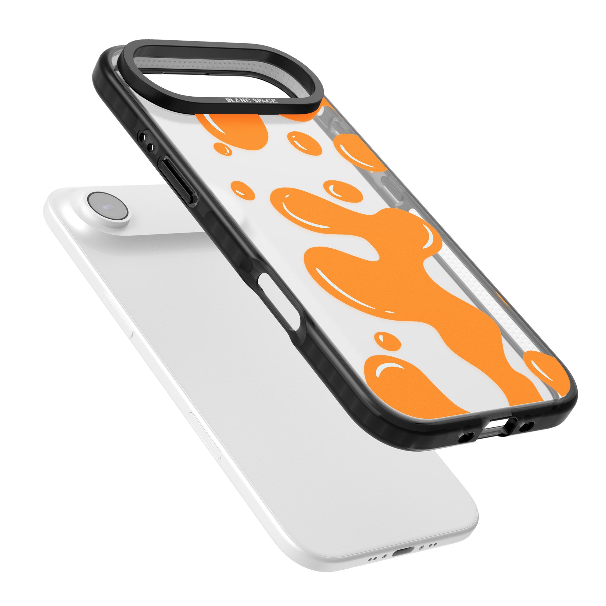 Orange Lava Lamp iPhone 17 Air Impact Black Phone Case Colours
