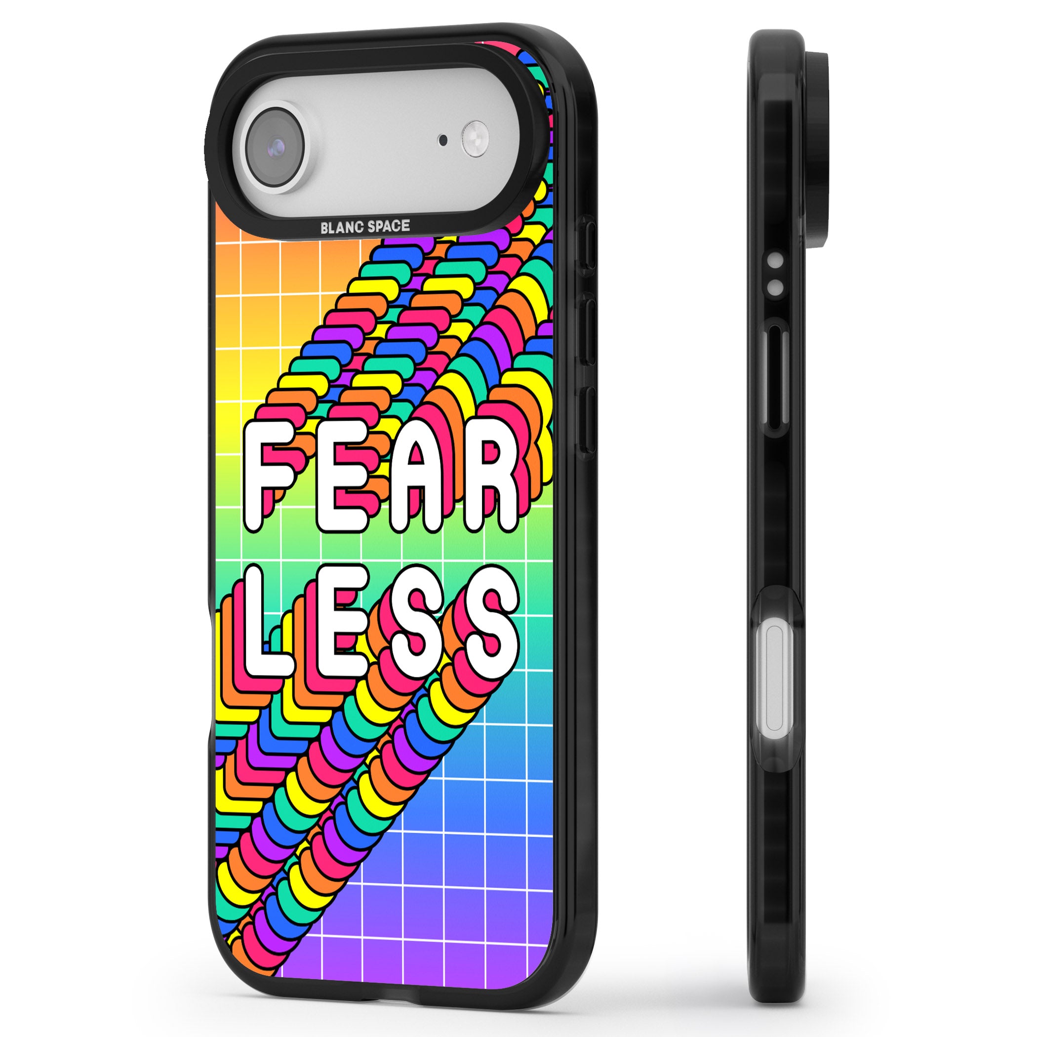 Fearless iPhone 17 Air Impact Black Phone Case Side Profile