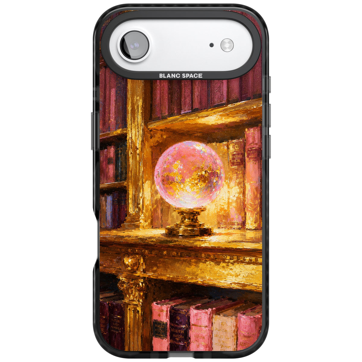 Gilded Library iPhone Air Impact Black Phone Case front