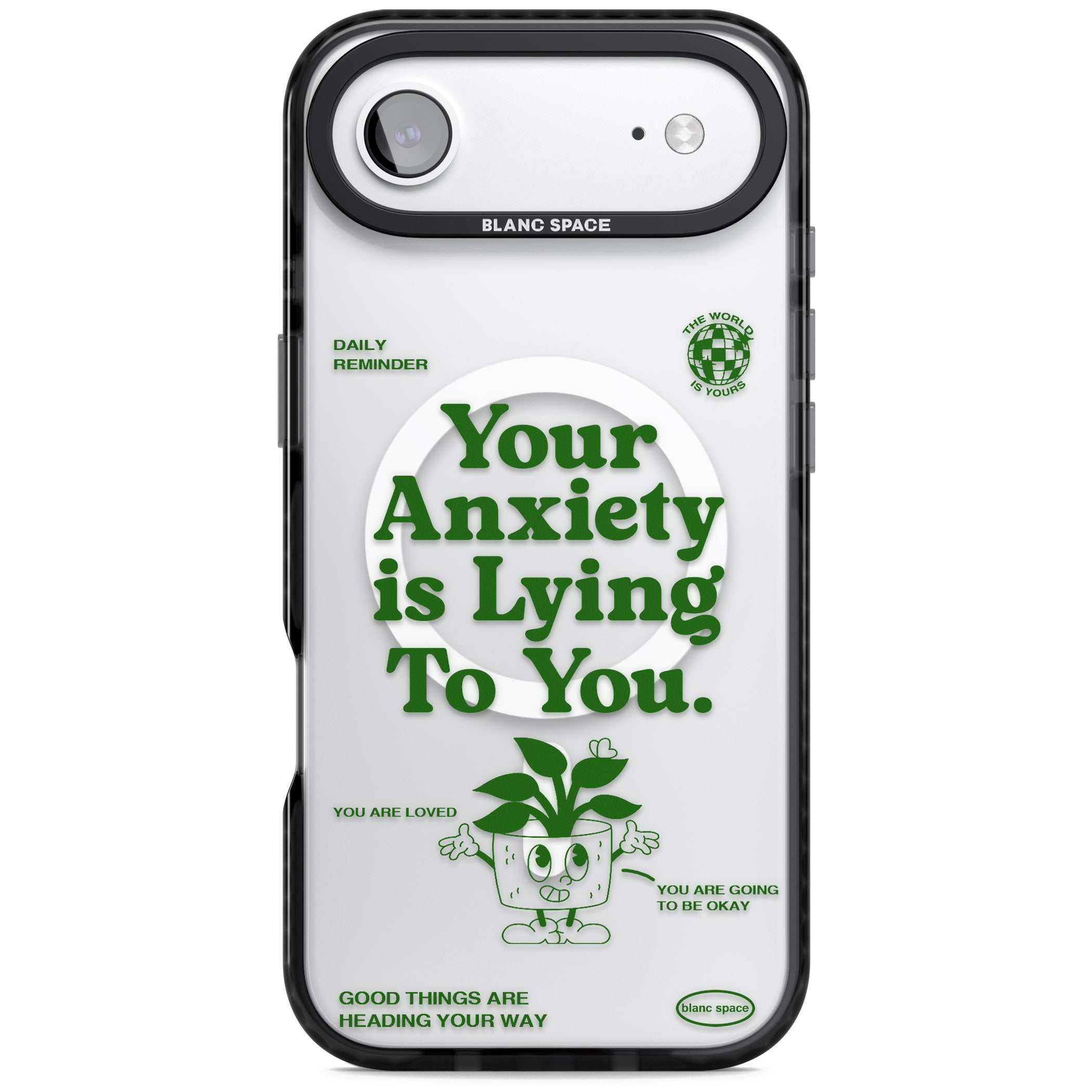 Your Anxiety Is Lying To You iPhone 17 Air Impact Pro Black Phone Case