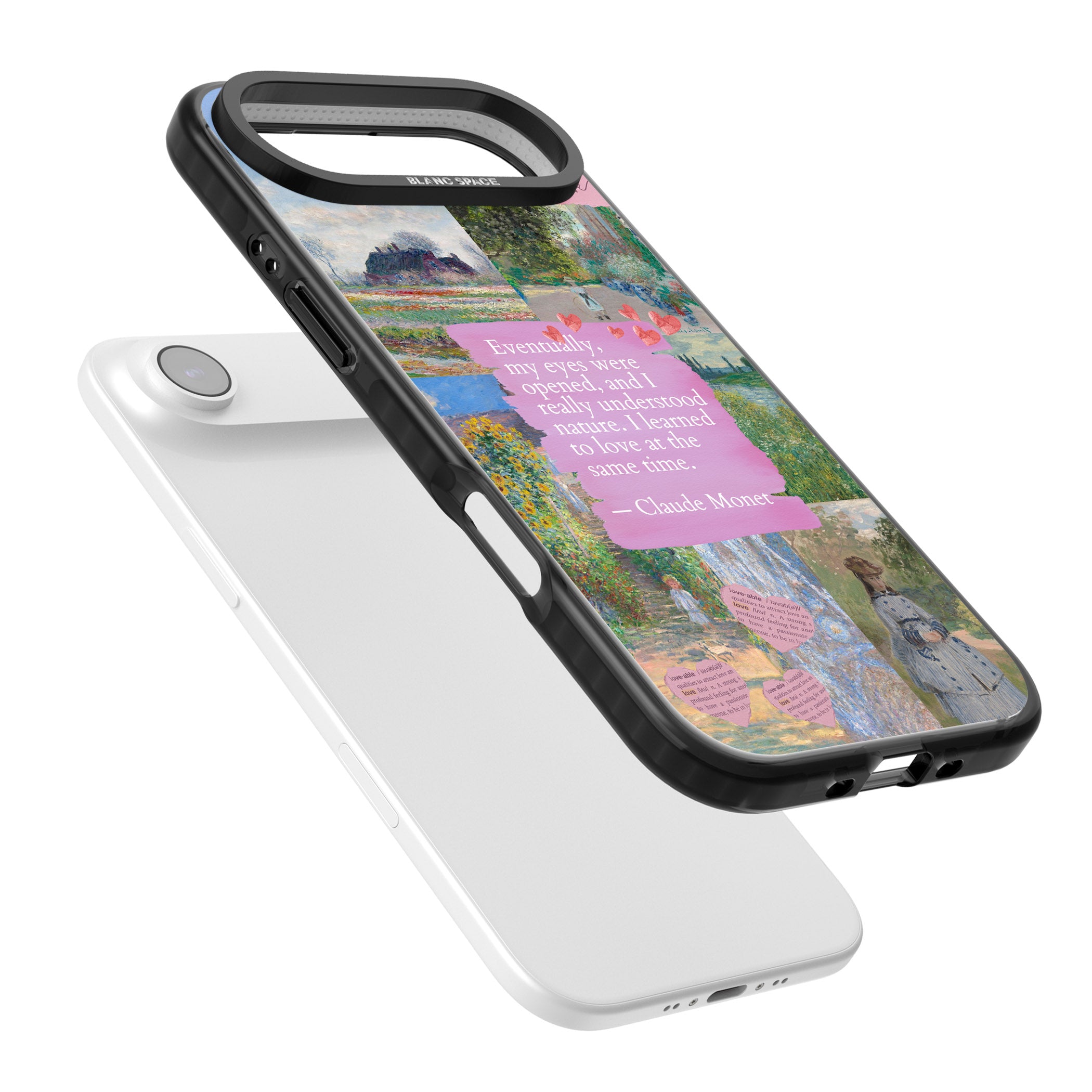 Monet 'Eyes Were Opened' Collage iPhone 17 Air Impact Pro Black Phone Case Colours