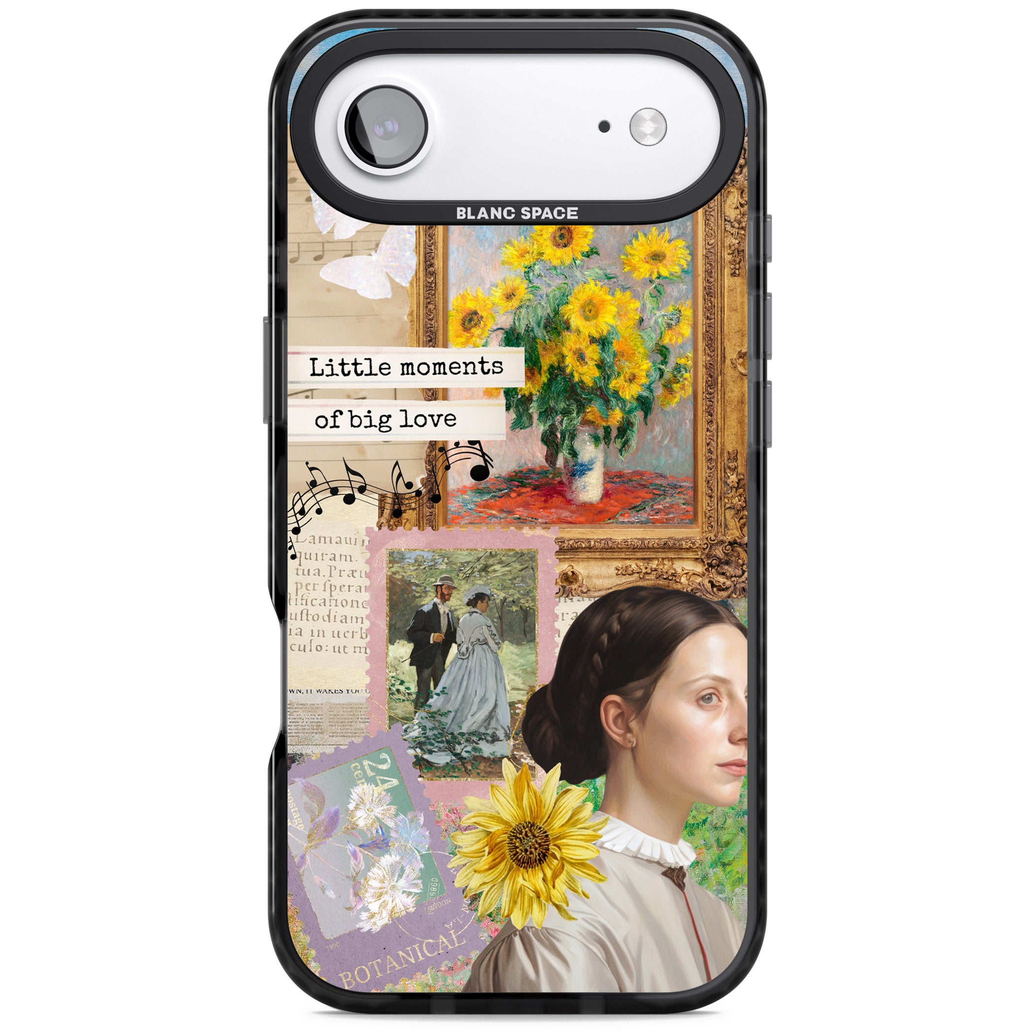 Monet 'Little Moments' Collage iPhone 17 Air Impact Pro Black Phone Case