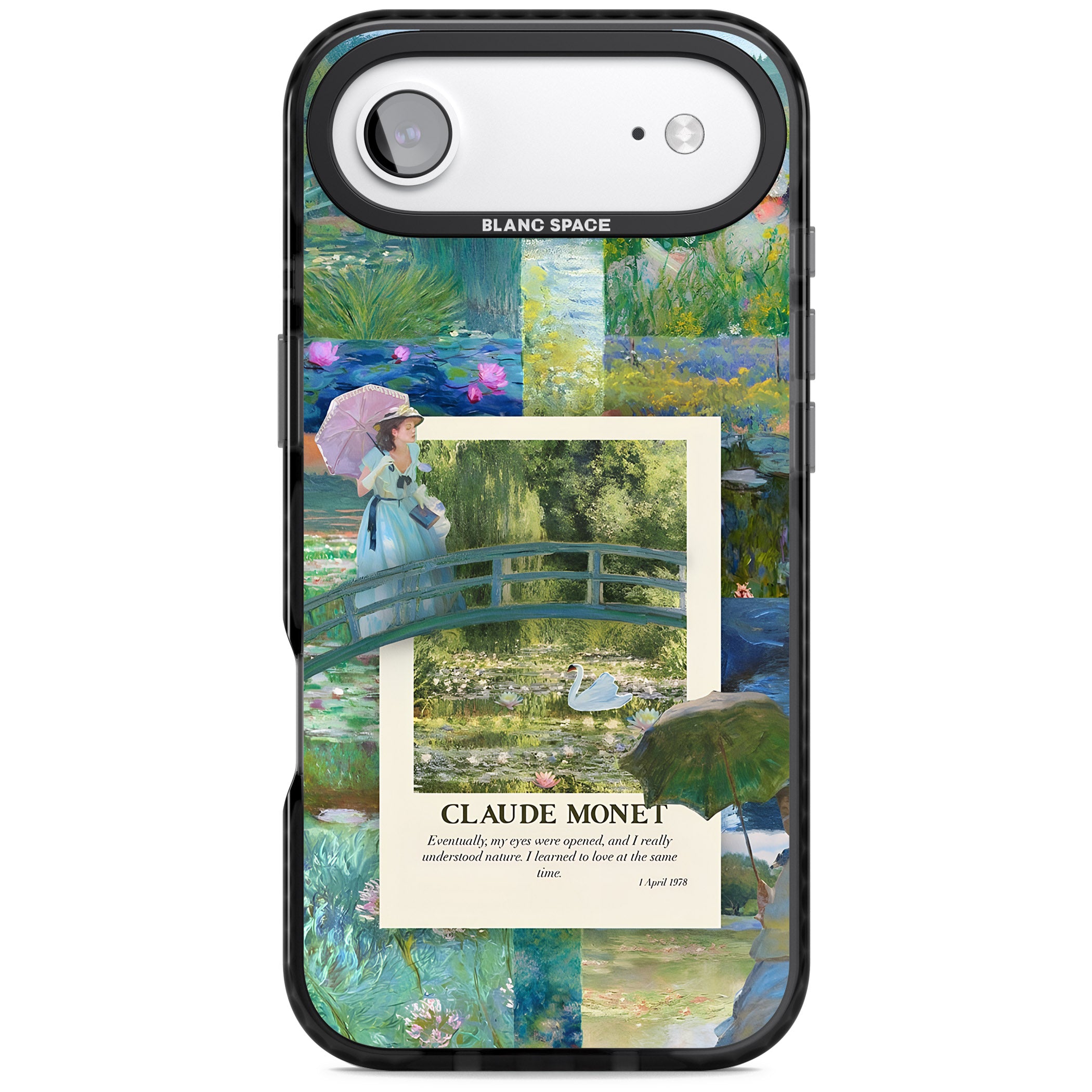 Monet Gardens iPhone 17 Air Impact Pro Black Phone Case