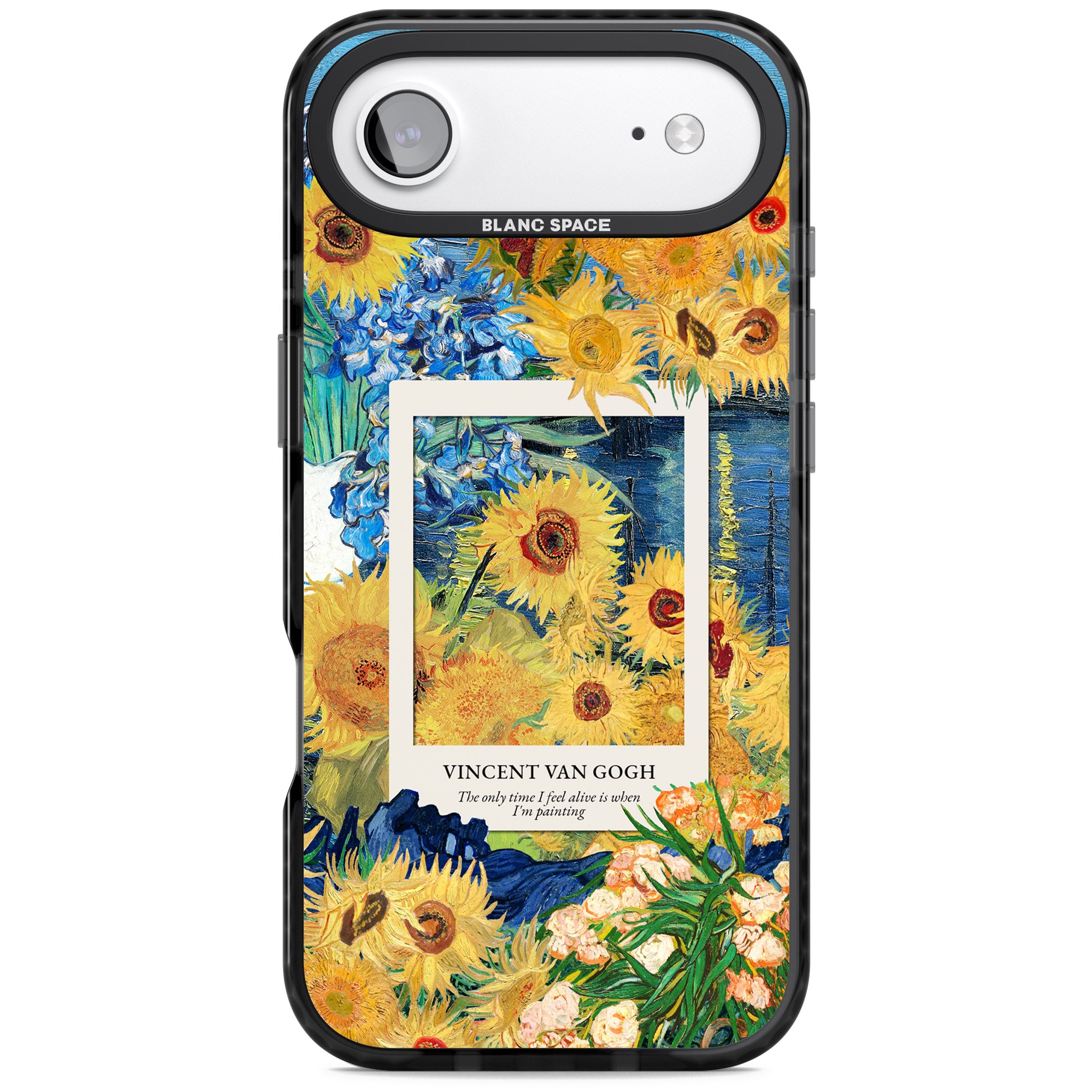 Van Gogh Sunflowers iPhone 17 Air Impact Pro Black Phone Case