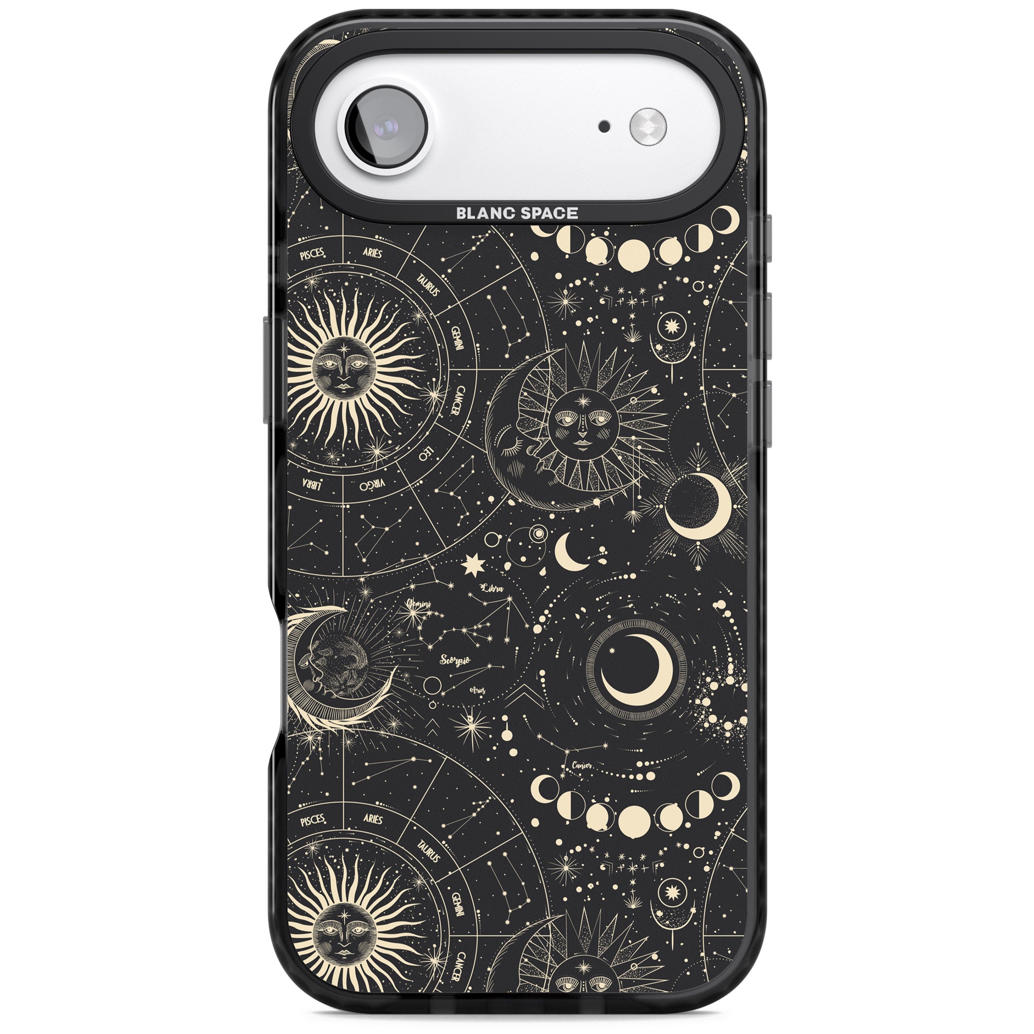 Celestial Suns, Moons & Zodiacs iPhone 17 Air Impact Pro Black Phone Case