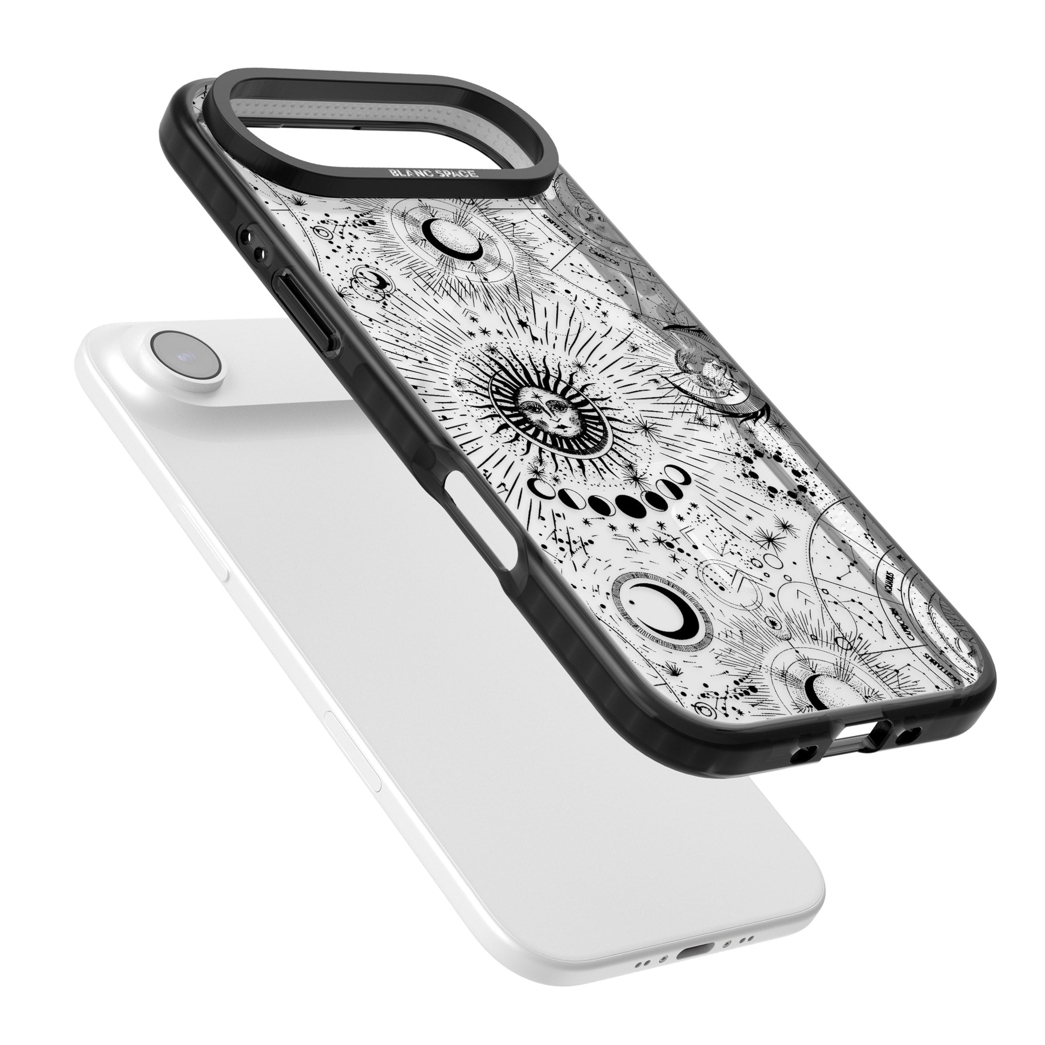 Suns & Zodiac Solar Chart iPhone 17 Air Impact Pro Black Phone Case Colours