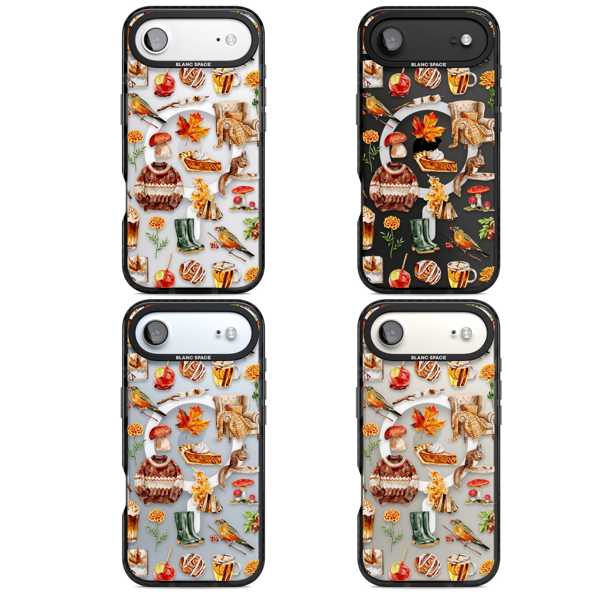 Cozy Autumn Aesthetic iPhone 17 Air Impact Pro Black Phone Case APT Impact Protection