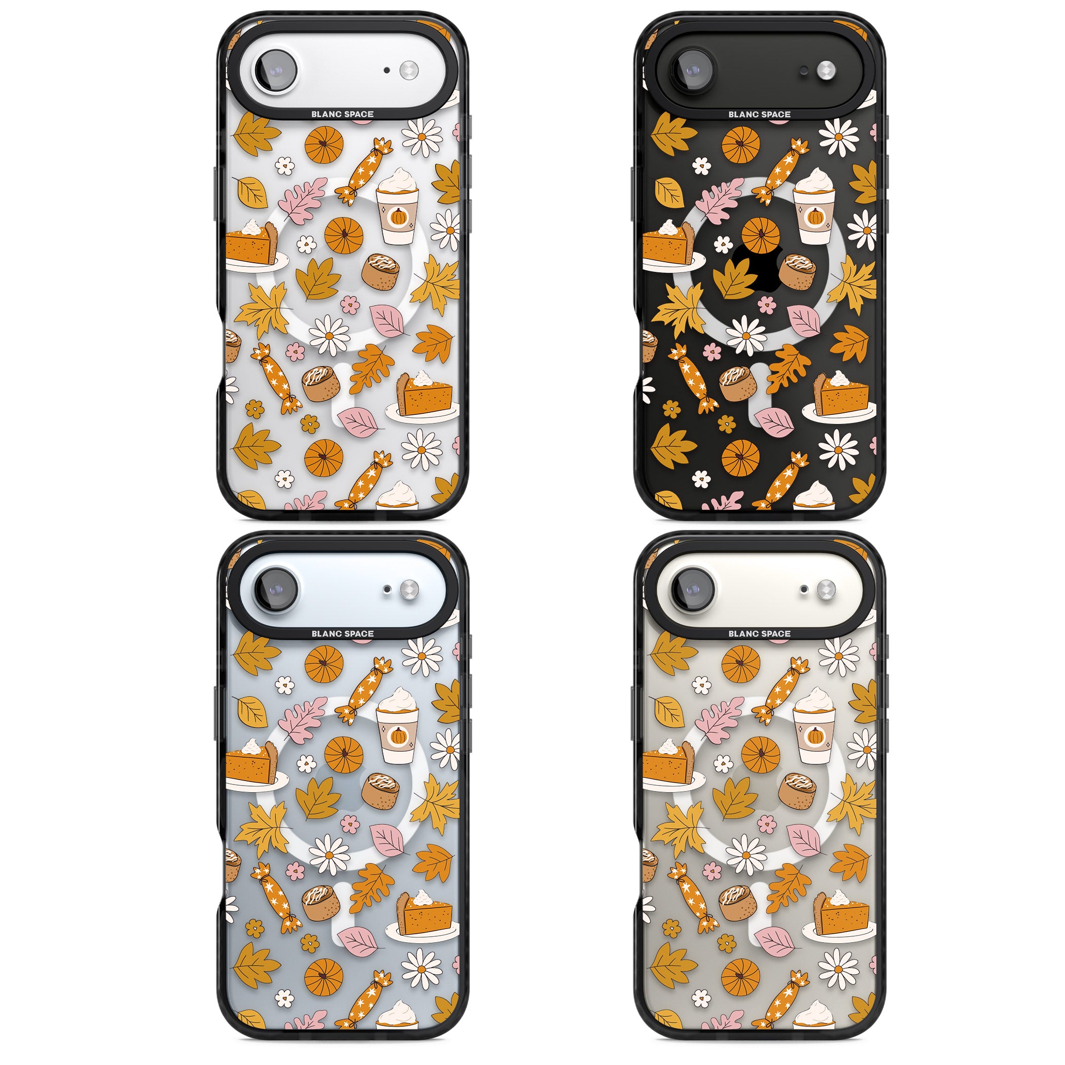 Pumpkin Spice iPhone 17 Air Impact Pro Black Phone Case APT Impact Protection