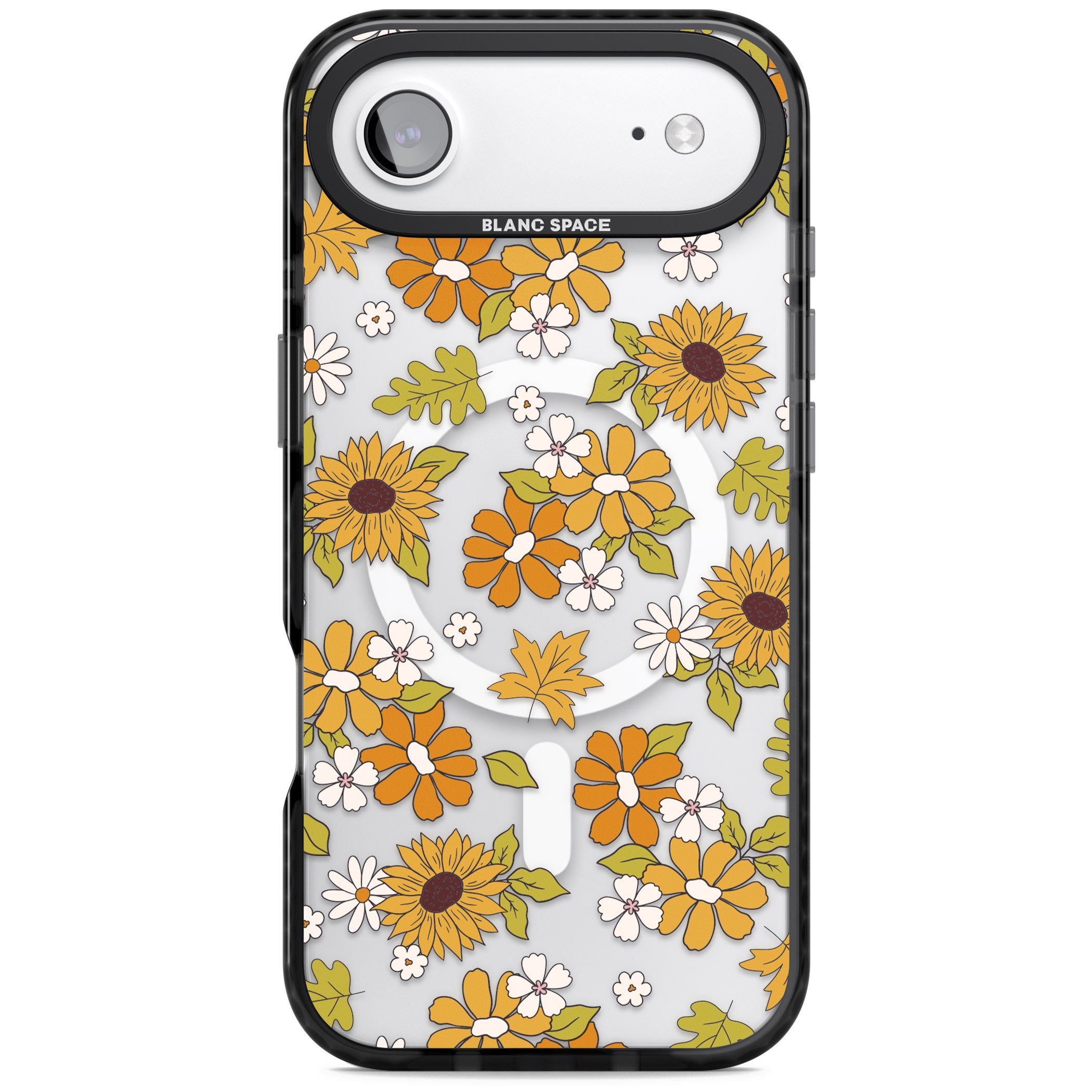 Boho Sunflowers iPhone 17 Air Impact Pro Black Phone Case