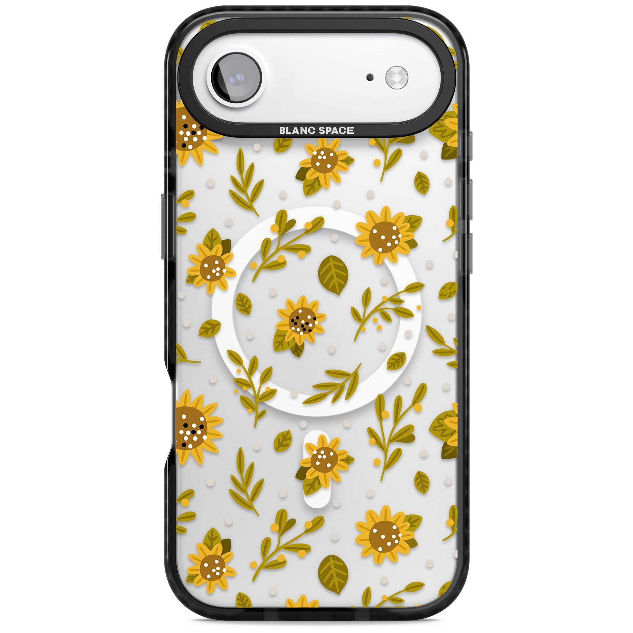 Bees & Sunflowers iPhone 17 Air Impact Pro Black Phone Case