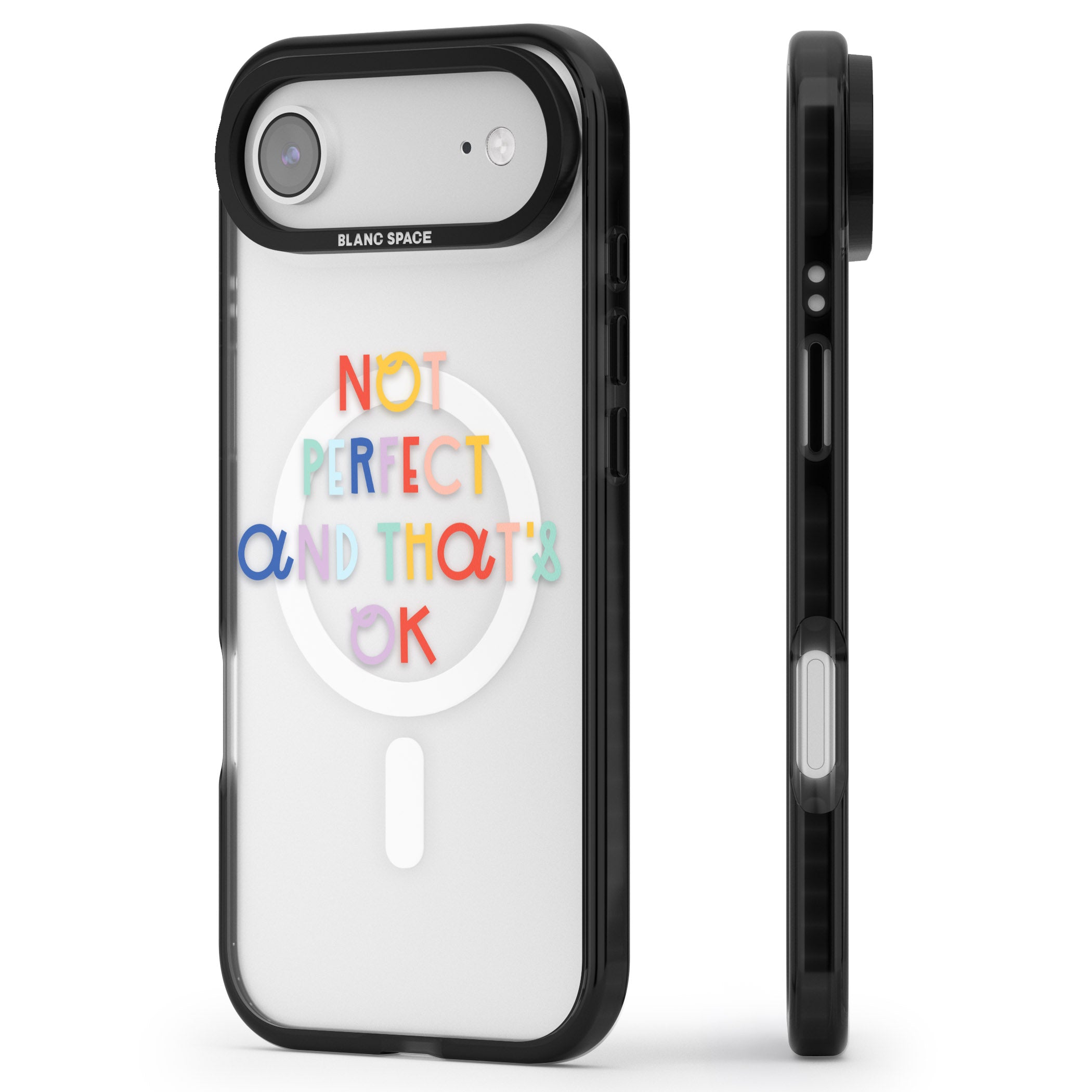 Not Perfect Clear iPhone 17 Air Impact Pro Black Phone Case Side Profile