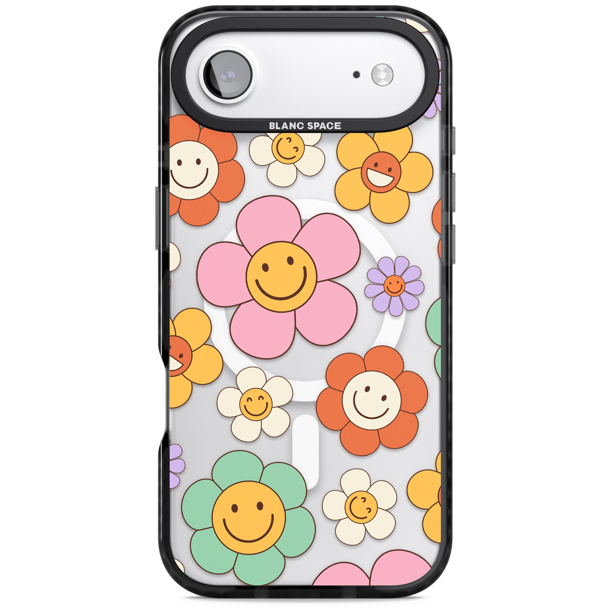 Happy Blossoms iPhone 17 Air Impact Pro Black Phone Case