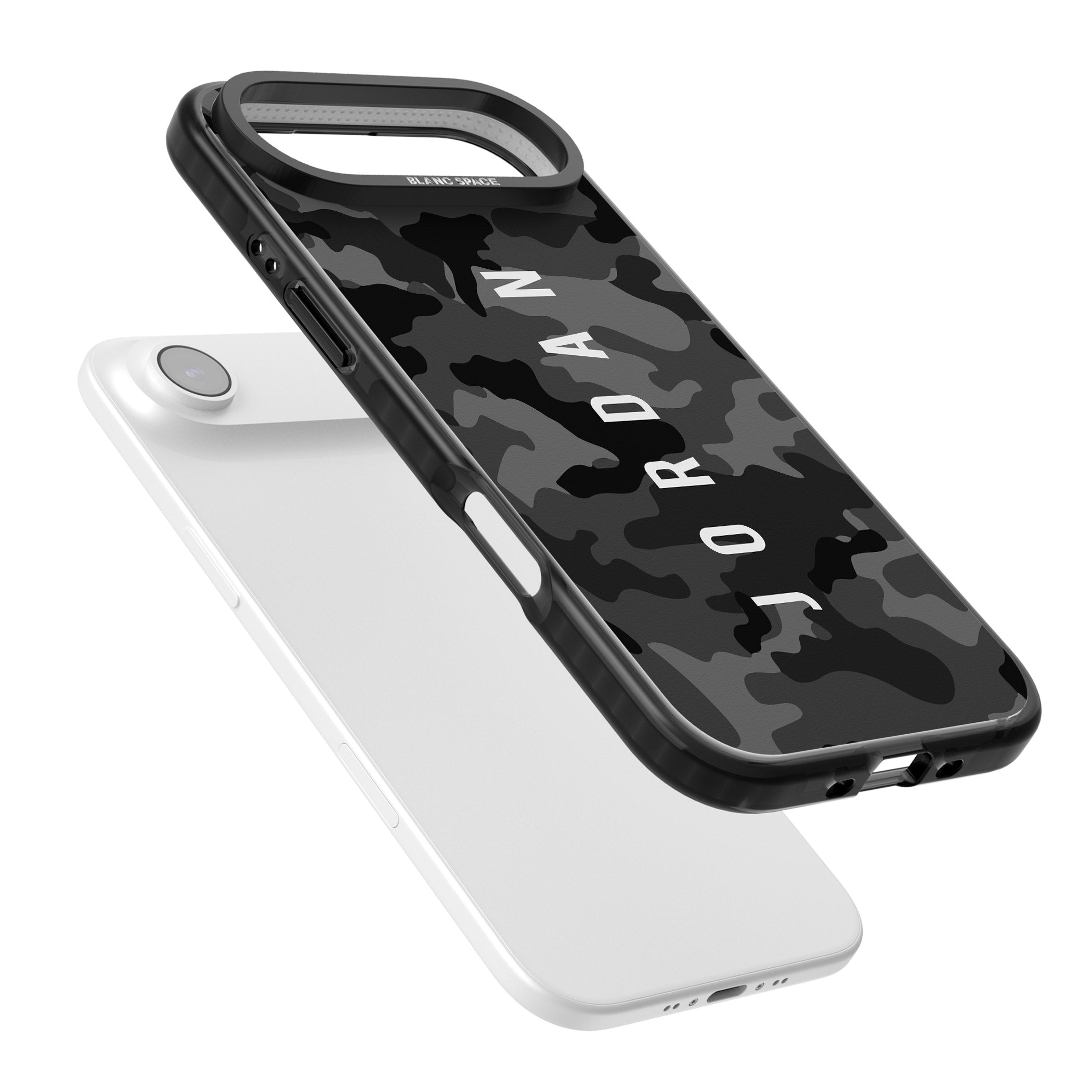 Personalised Black Camouflage Name iPhone 17 Air Impact Pro Black Phone Case Colours
