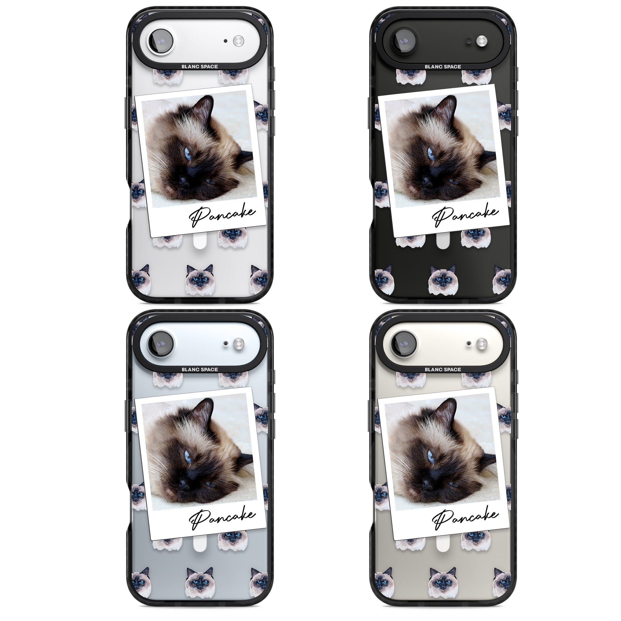 Personalised Burmese Cat Photo iPhone 17 Air Impact Pro Black Phone Case APT Impact Protection