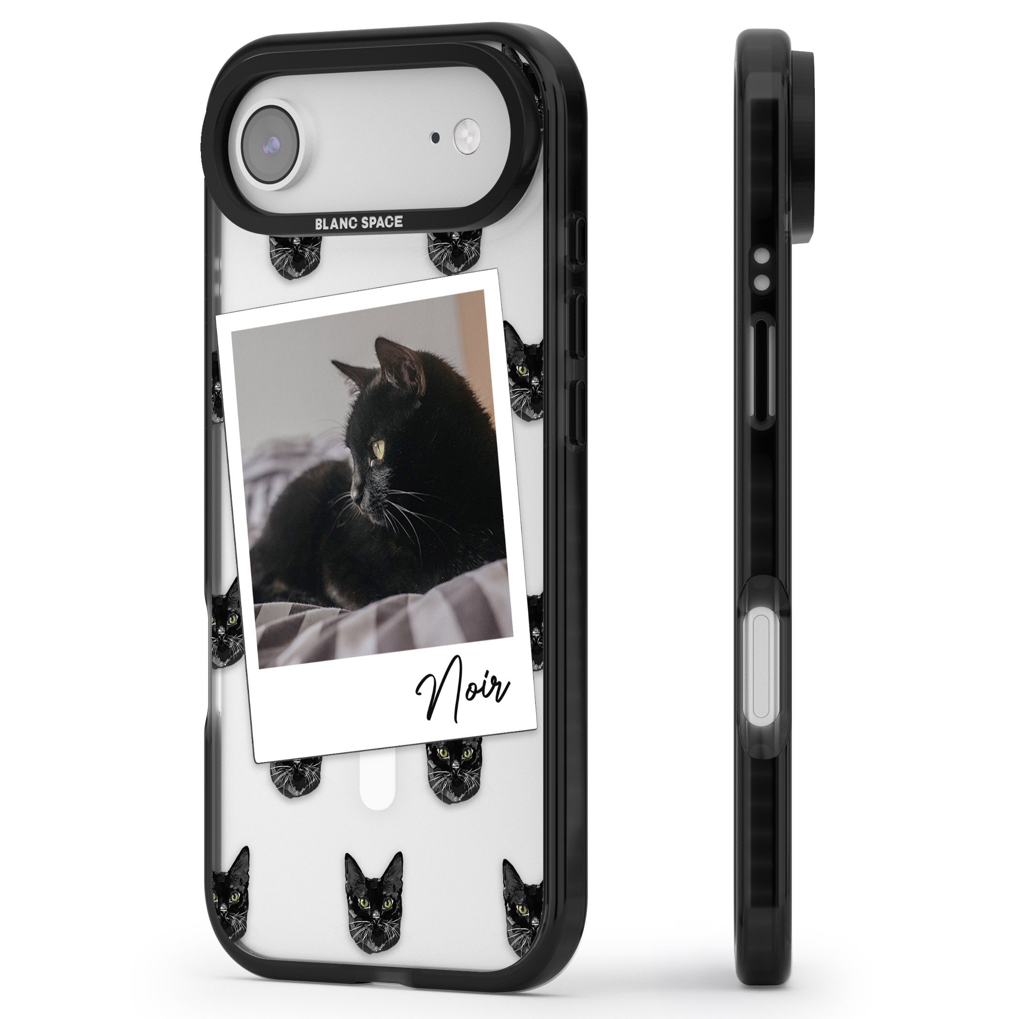 Personalised Bombay Cat Photo iPhone 17 Air Impact Pro Black Phone Case Side Profile