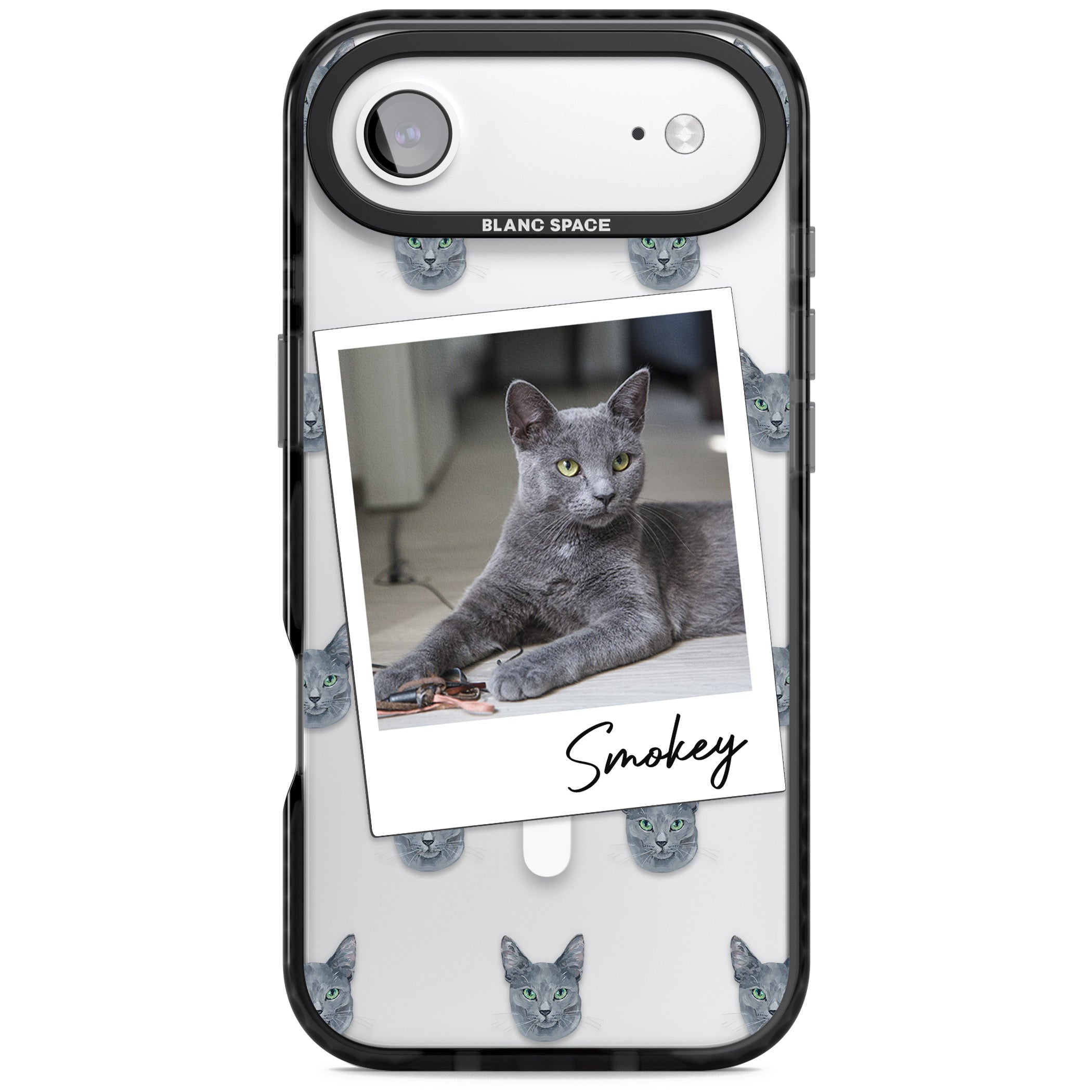 Personalised Korat Cat Photo iPhone 17 Air Impact Pro Black Phone Case
