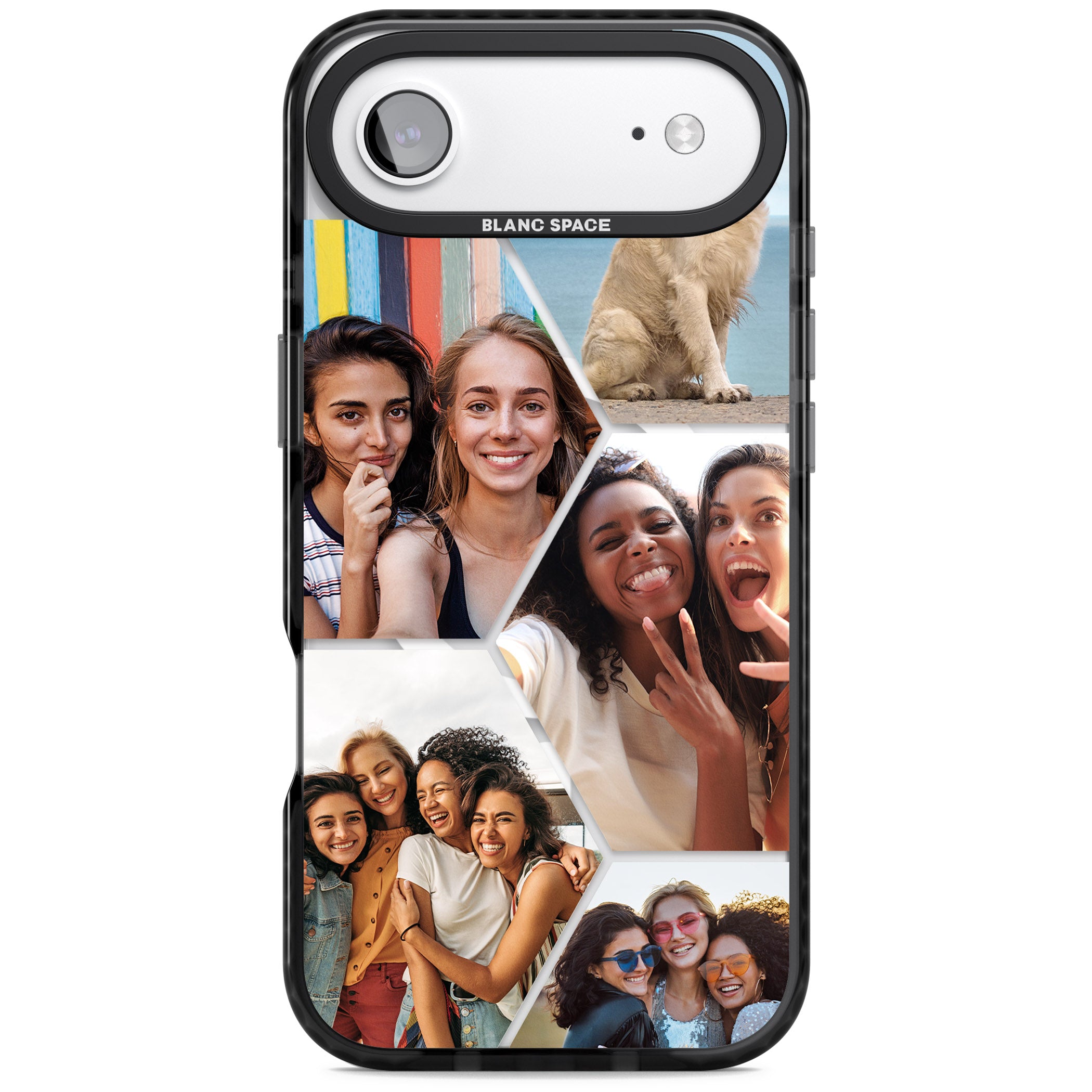 Personalised Beehive Photo Grid iPhone 17 Air Impact Pro Black Phone Case