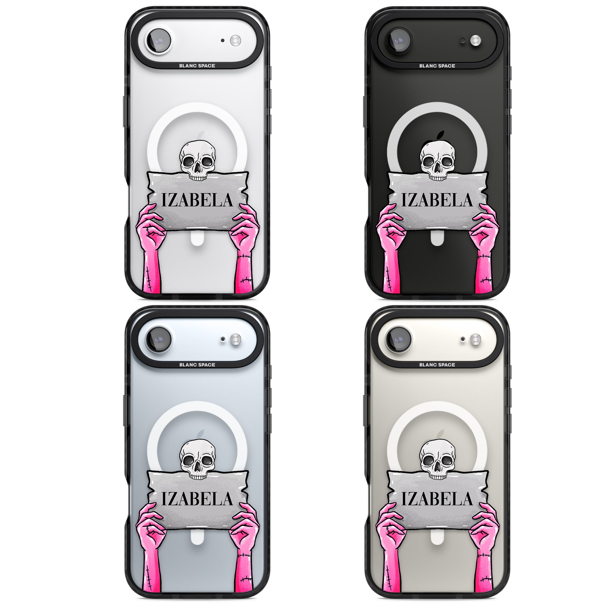 Personalised Grave Plaque iPhone 17 Air Impact Pro Black Phone Case APT Impact Protection