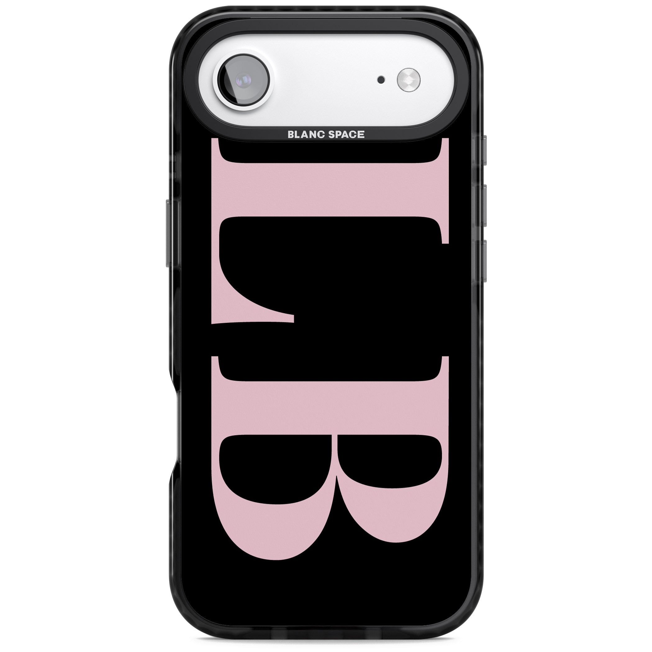 Personalised Pink & Black Green Letters iPhone 17 Air Impact Pro Black Phone Case
