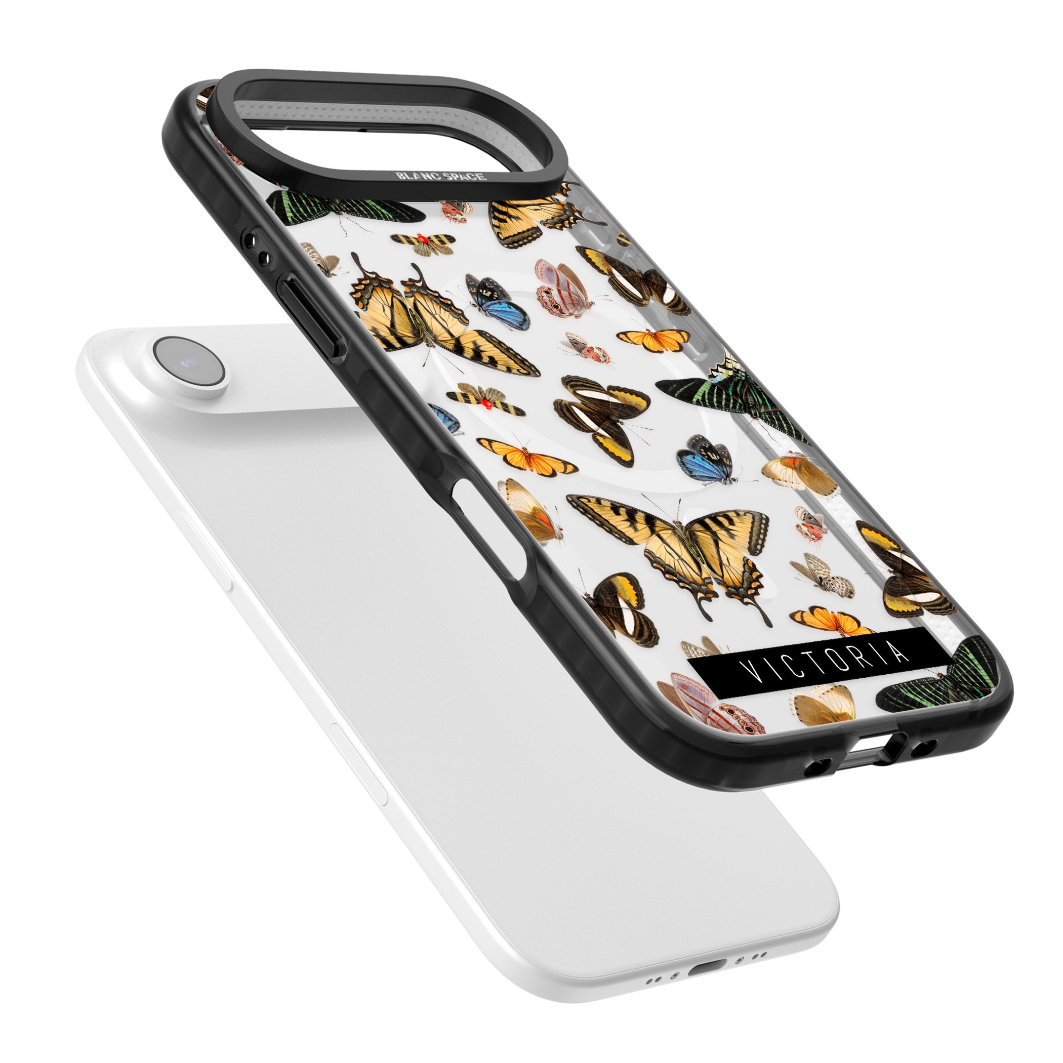 Personalised Butterfly Archive iPhone 17 Air Impact Pro Black Phone Case Colours