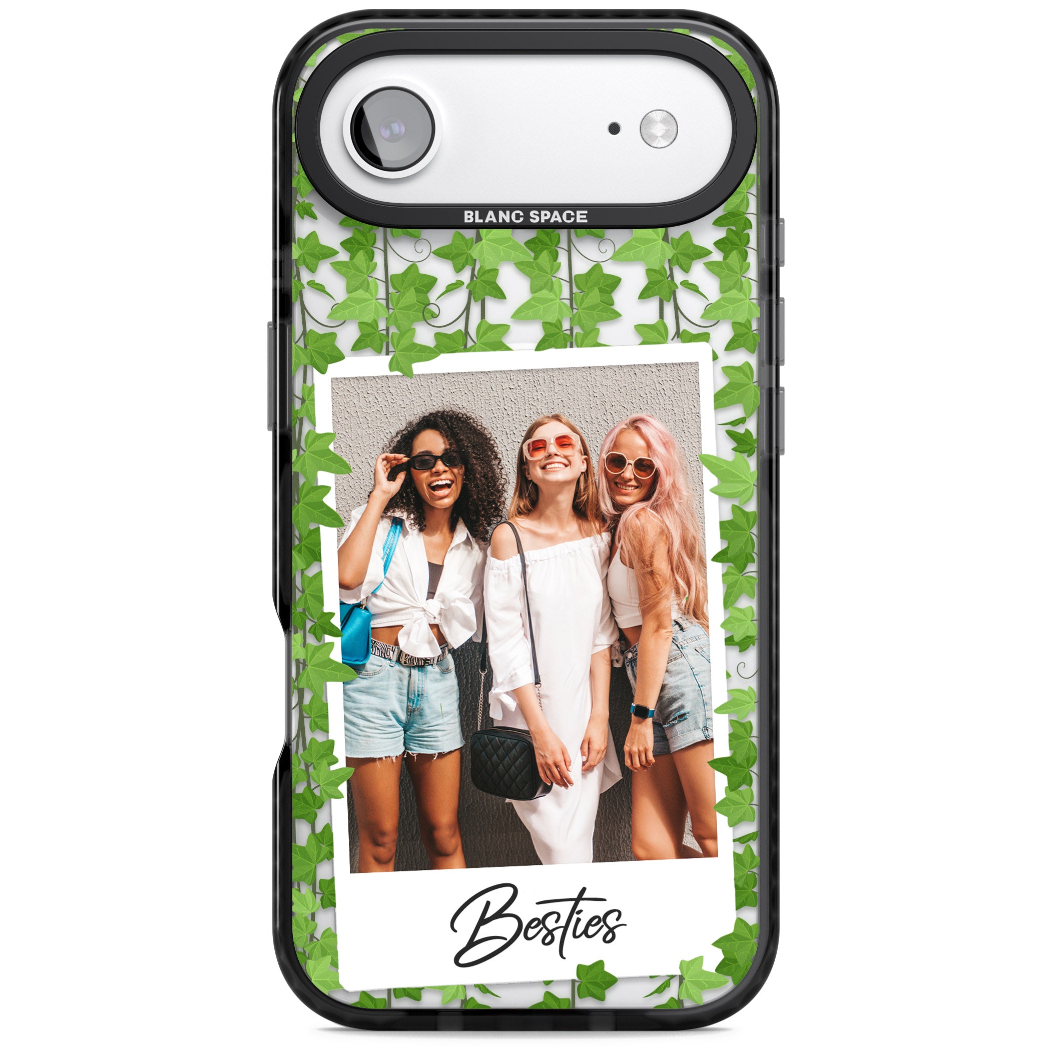 Personalised Ivy Vine Instant Photo iPhone 17 Air Impact Pro Black Phone Case