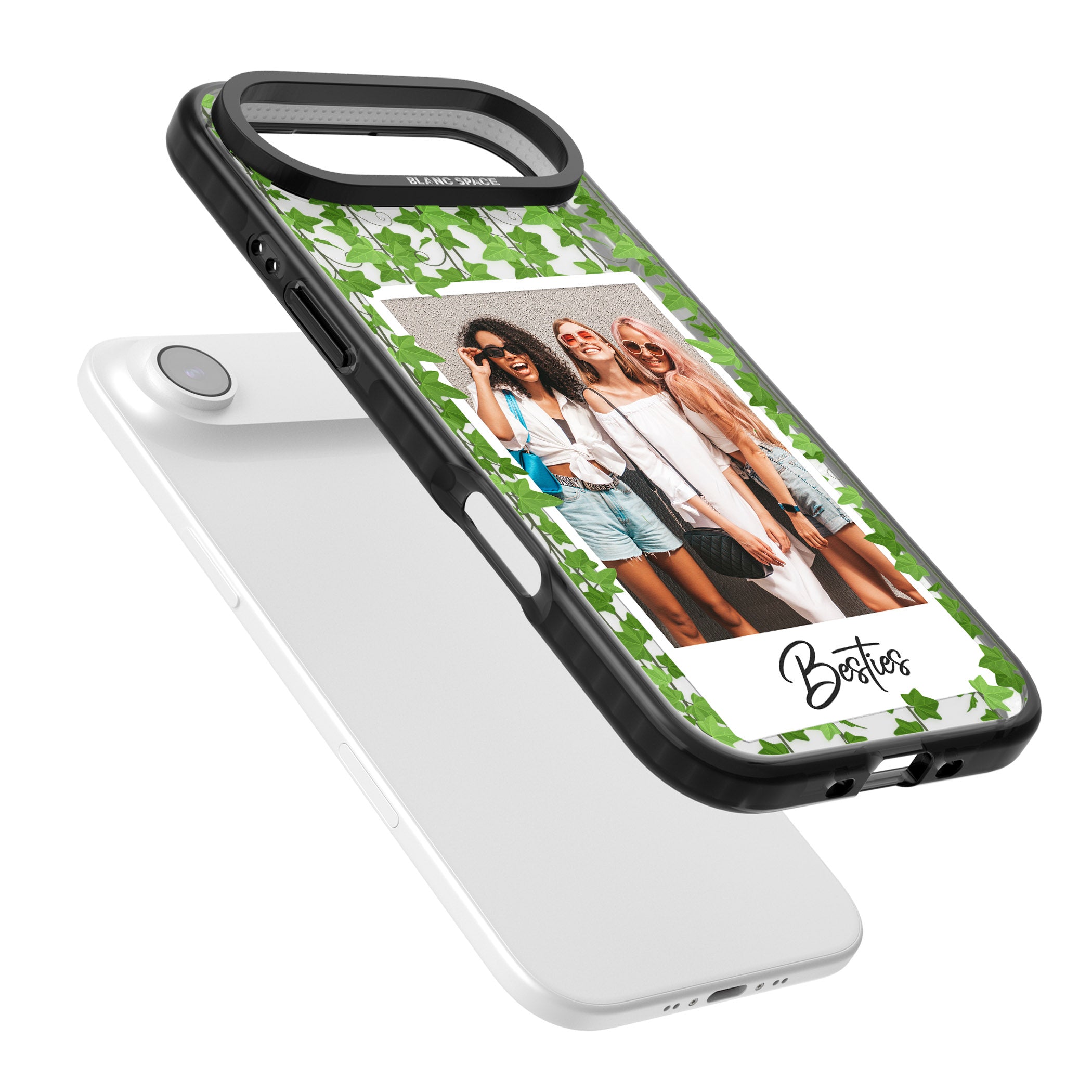 Personalised Ivy Vine Instant Photo iPhone 17 Air Impact Pro Black Phone Case Colours