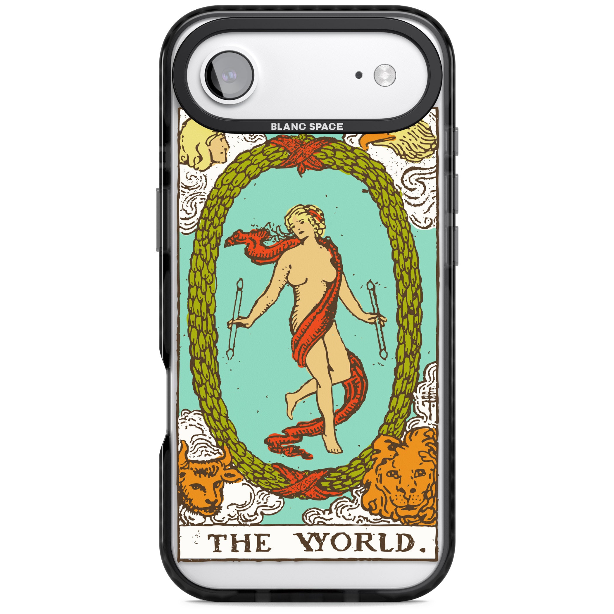 Personalised The World Tarot Card (Color) iPhone 17 Air Impact Pro Black Phone Case