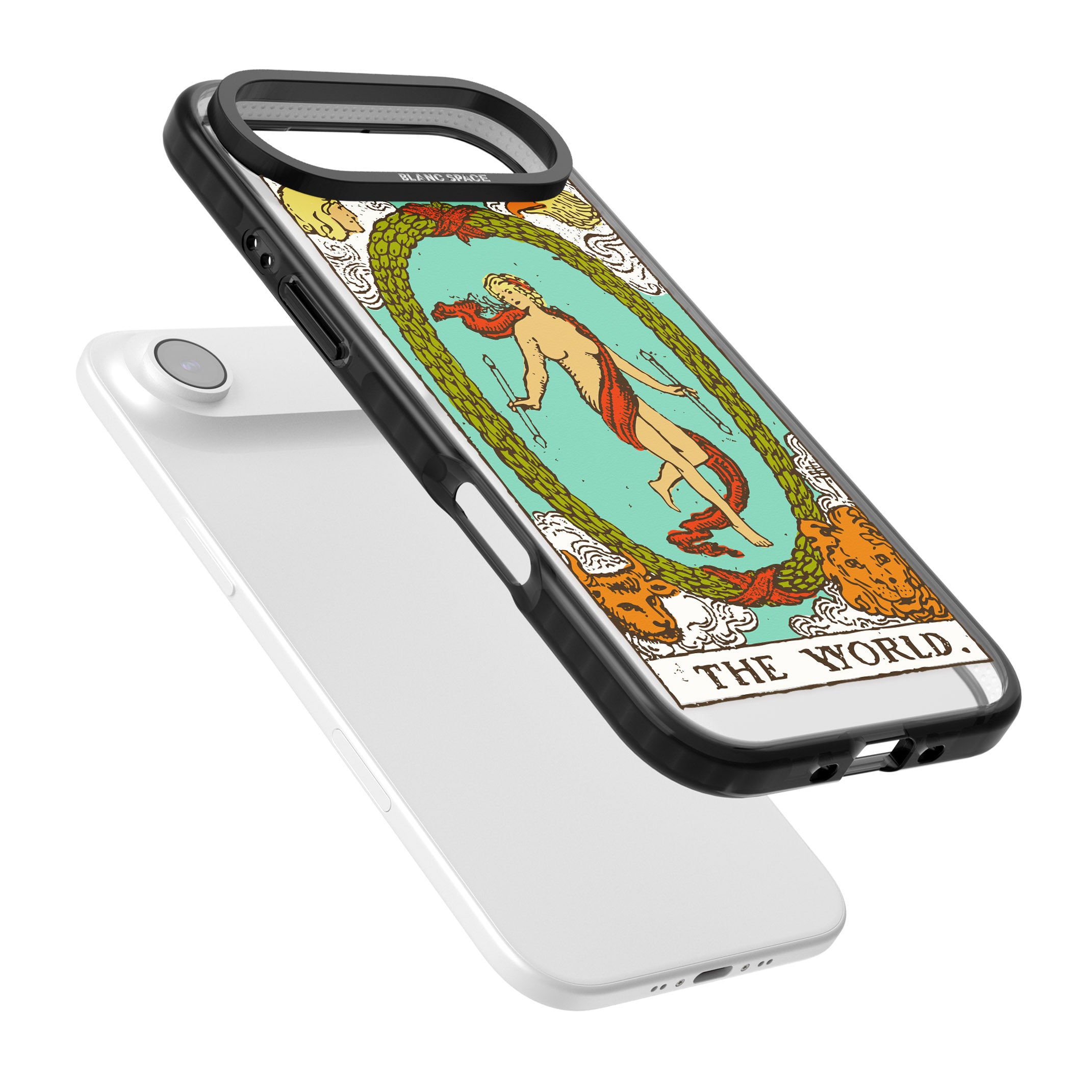 Personalised The World Tarot Card (Color) iPhone 17 Air Impact Pro Black Phone Case Colours