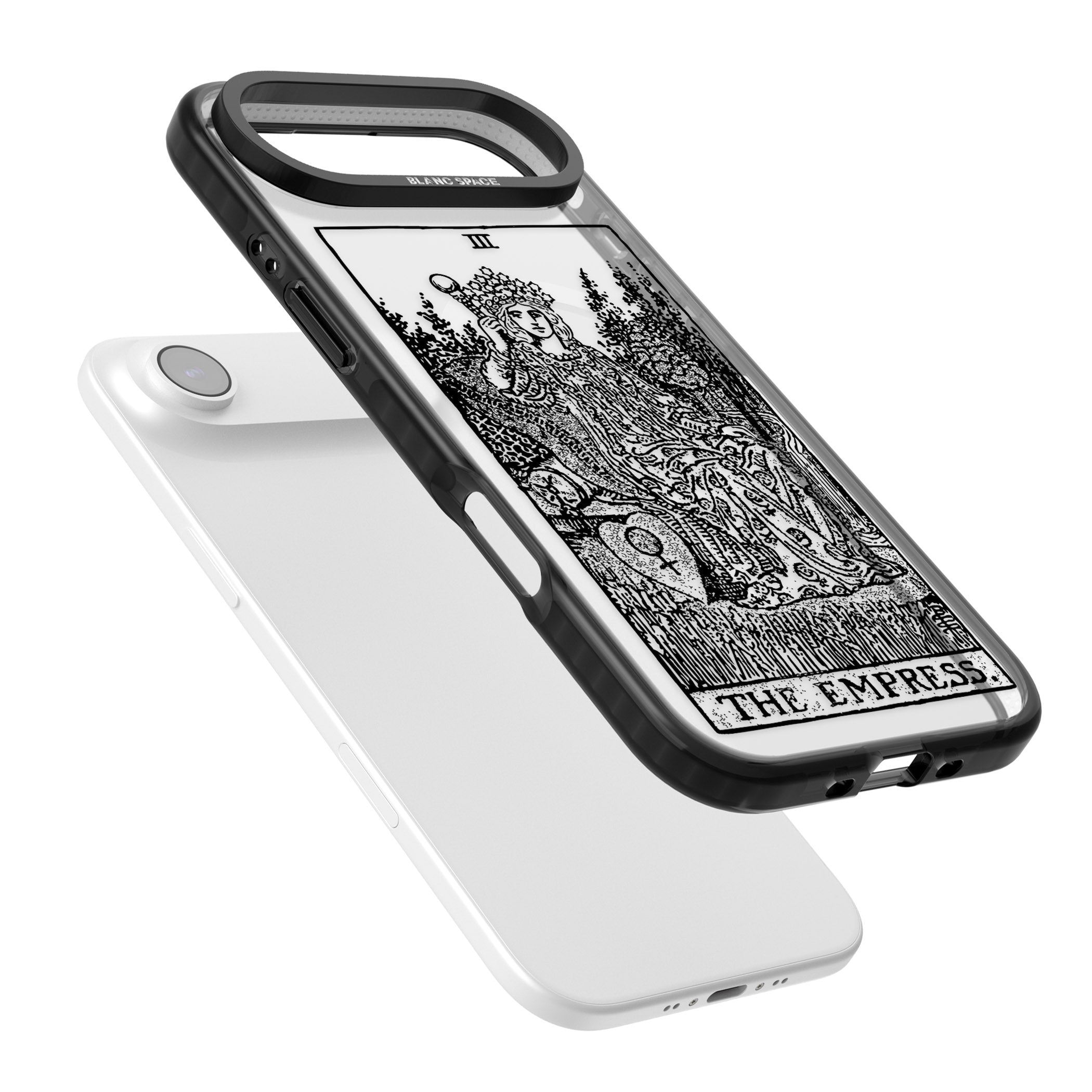 Personalised The Empress Tarot Card (Clear) iPhone 17 Air Impact Pro Black Phone Case Colours