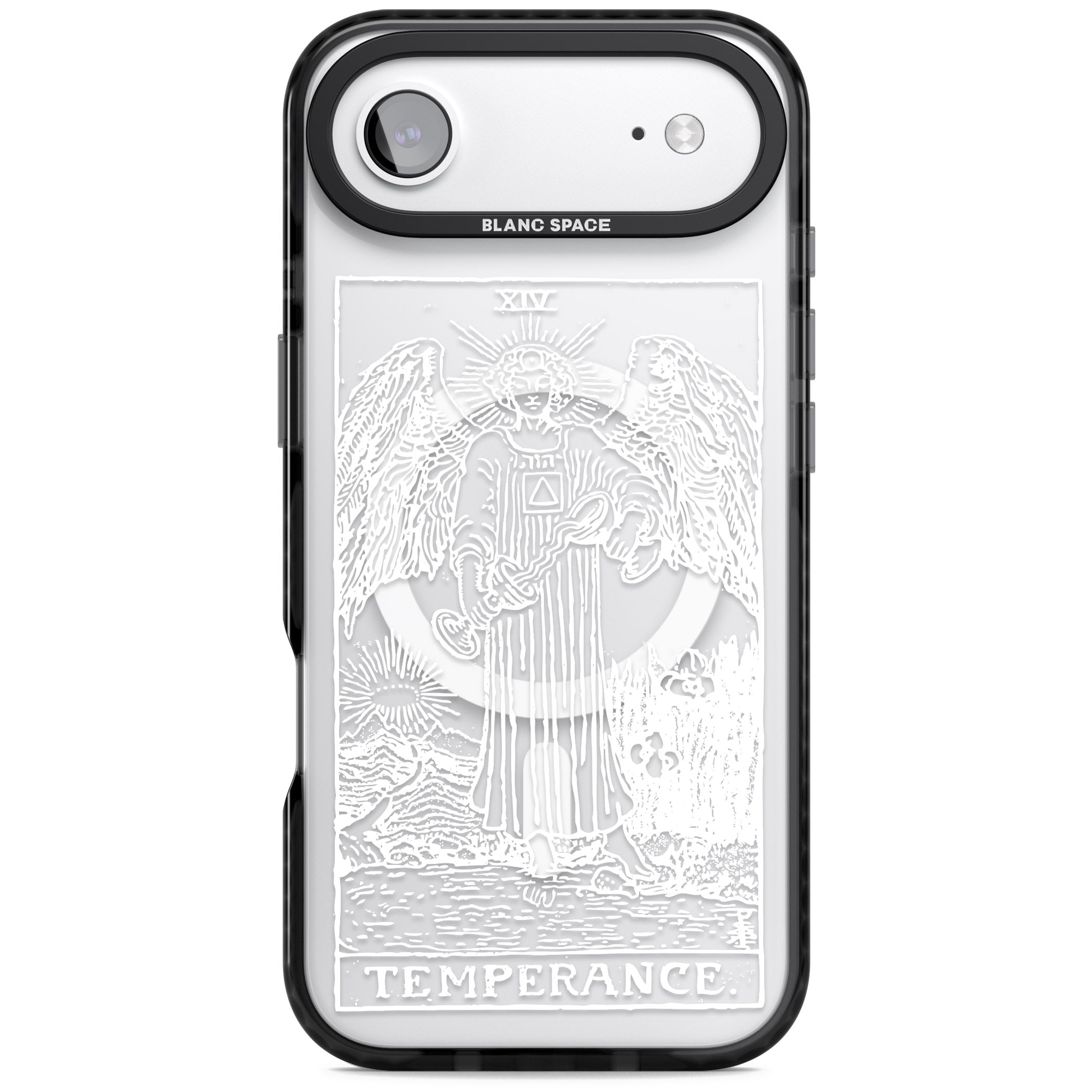 Personalised Temperance Tarot Card (White) iPhone 17 Air Impact Pro Black Phone Case